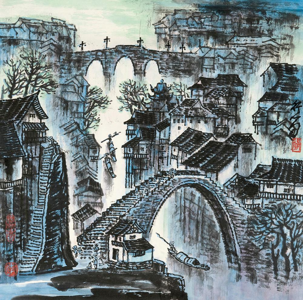 湘子桥画图片