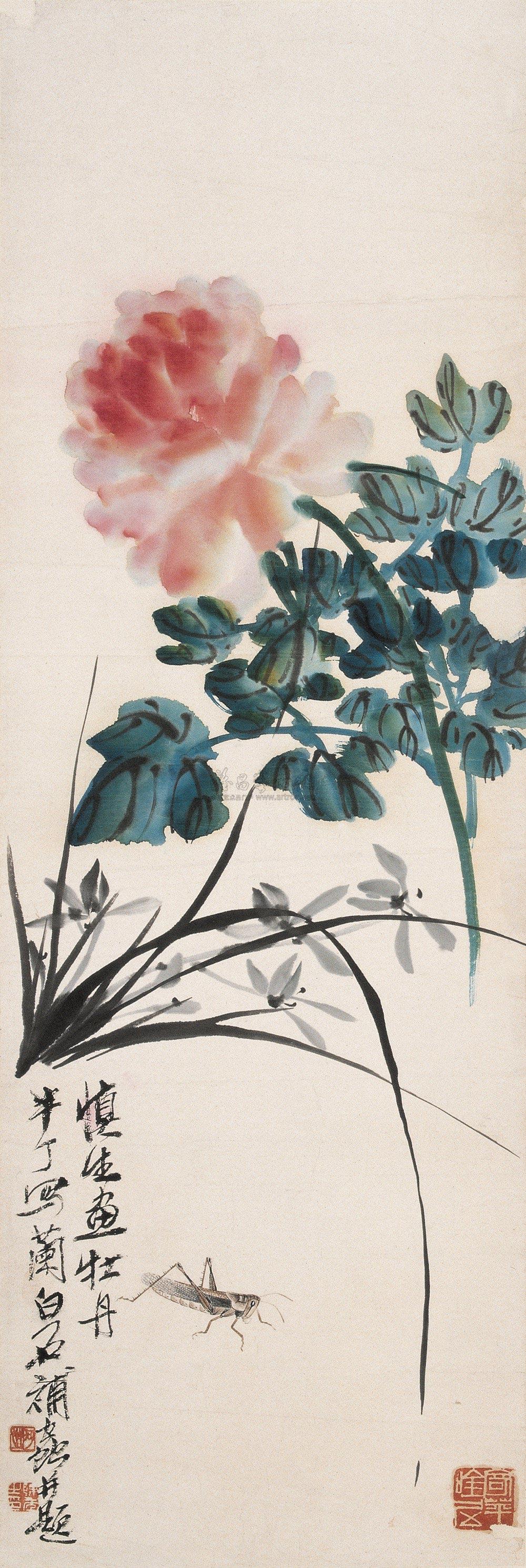 【花鸟 立轴 设色纸本】拍卖品_图片_价格_鉴赏_绘画_雅昌艺术品拍卖