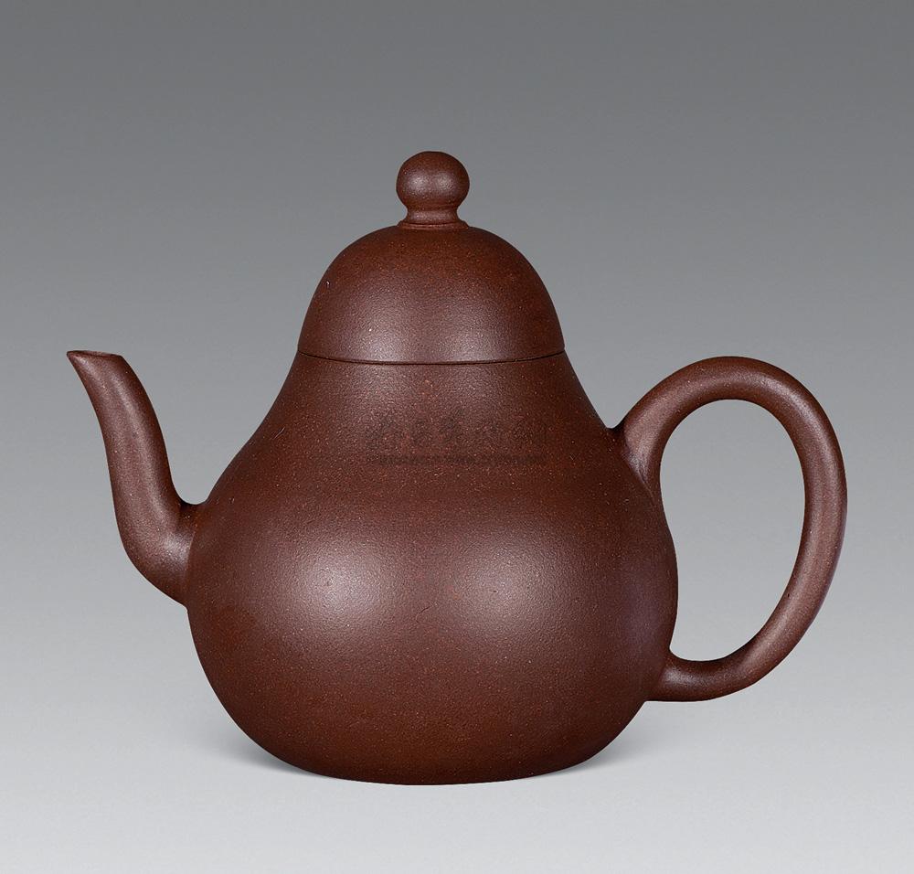 3072清孟臣紫泥梨形壶