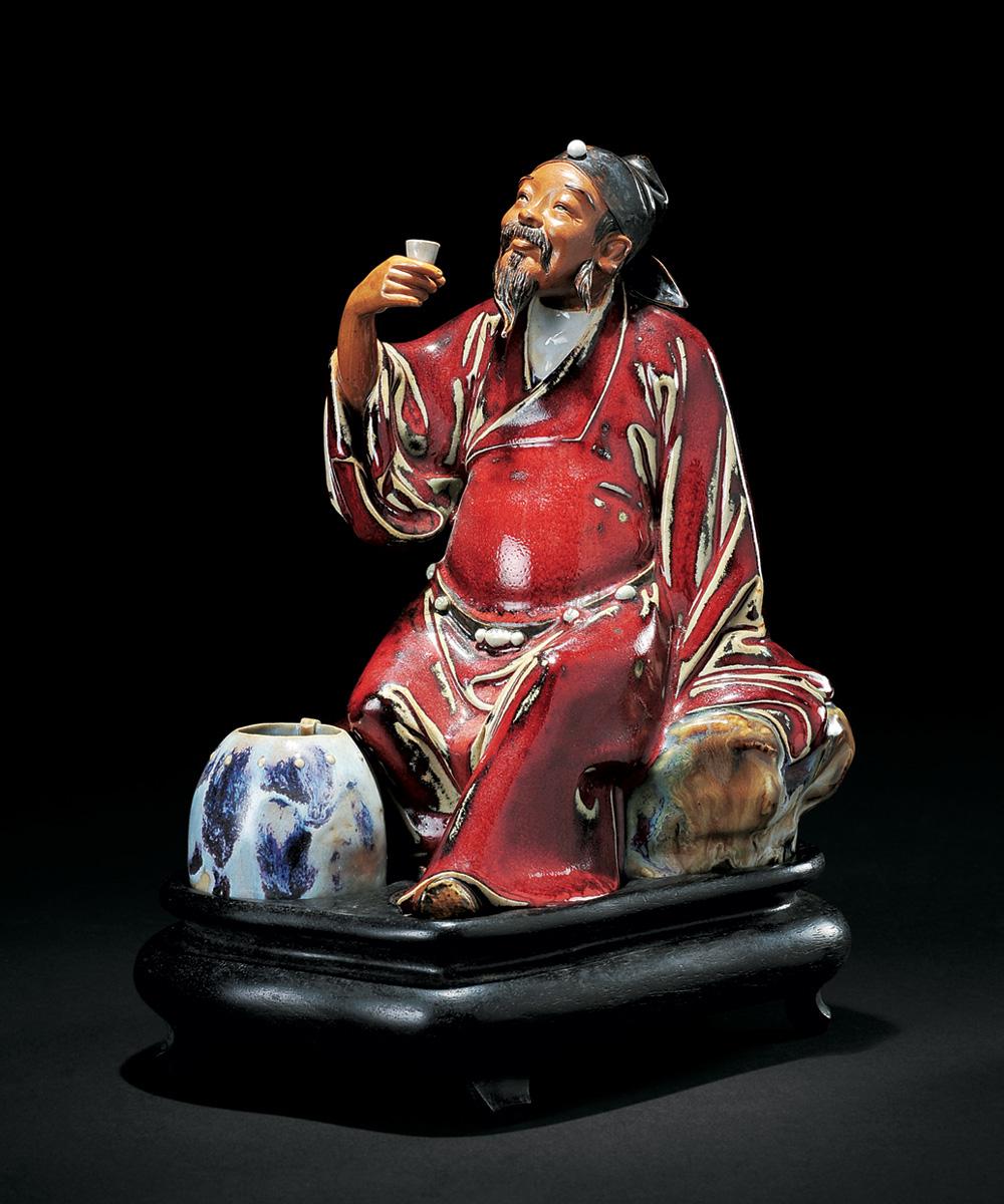 0198 刘传作石湾举杯邀明月