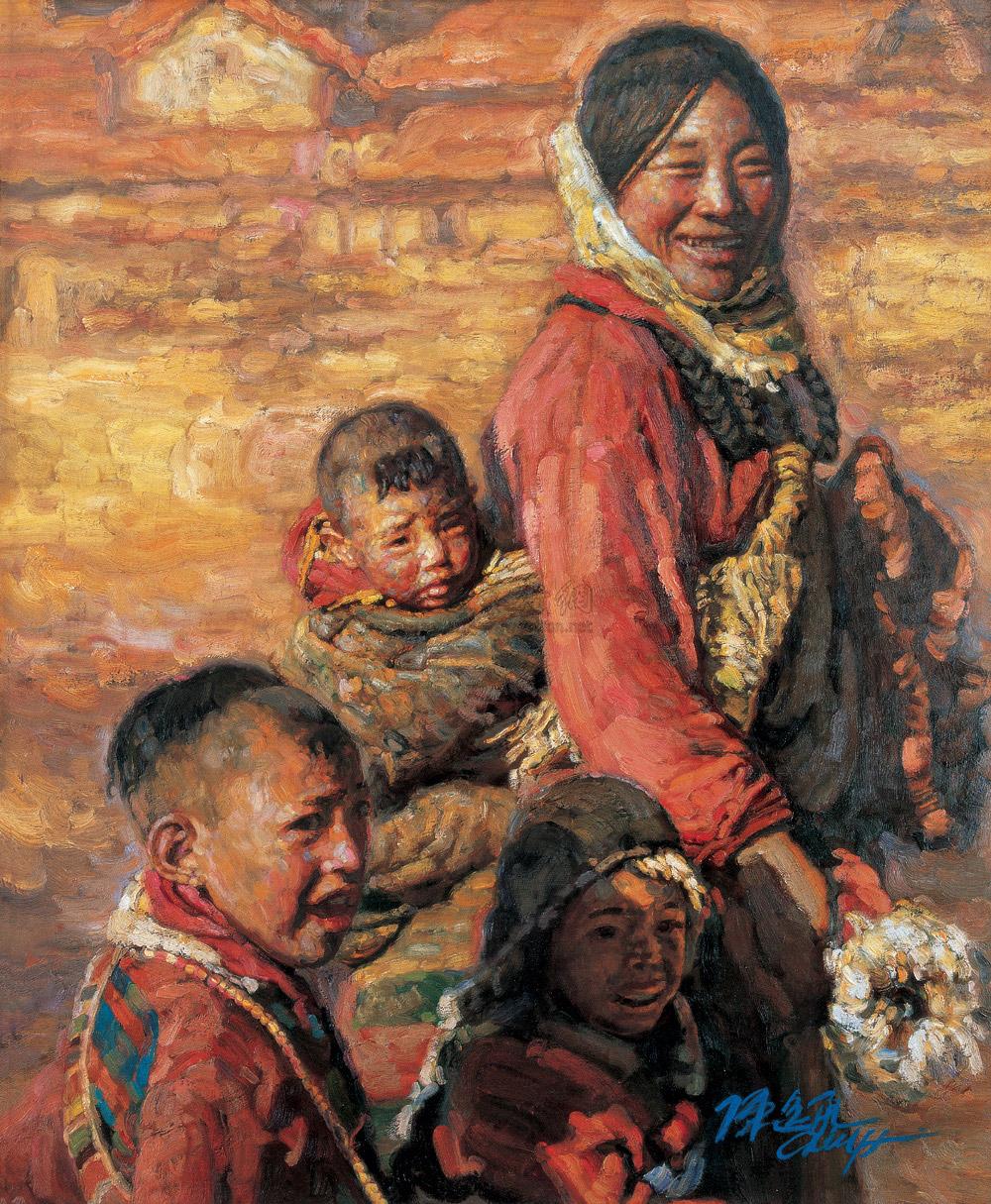 【母与子 油彩 布面】拍卖品_图片_价格_鉴赏_油画_雅昌艺术品拍卖网
