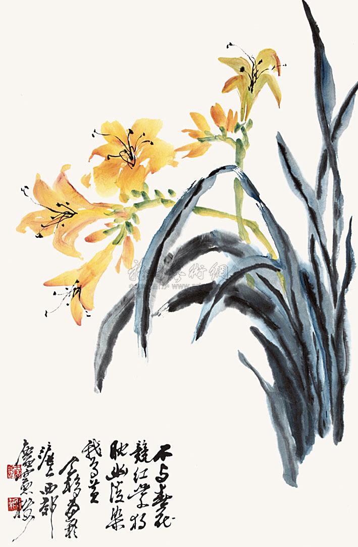 【兰花 立轴 纸本】拍卖品_图片_价格_鉴赏_绘画_雅昌艺术品拍卖网