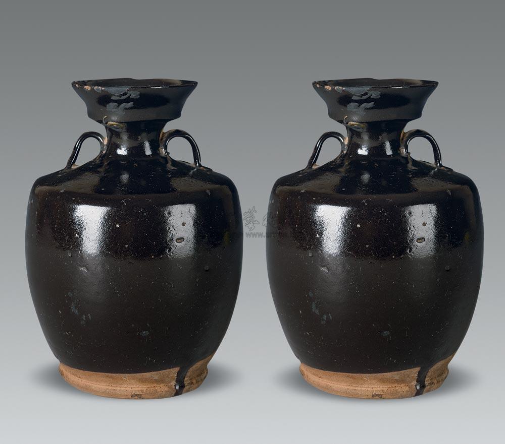 龙山文化黑陶双系壶图片