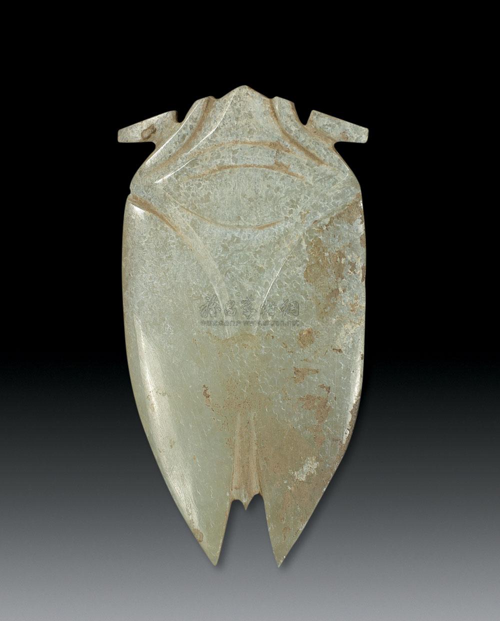 2772 汉代 青白玉蝉