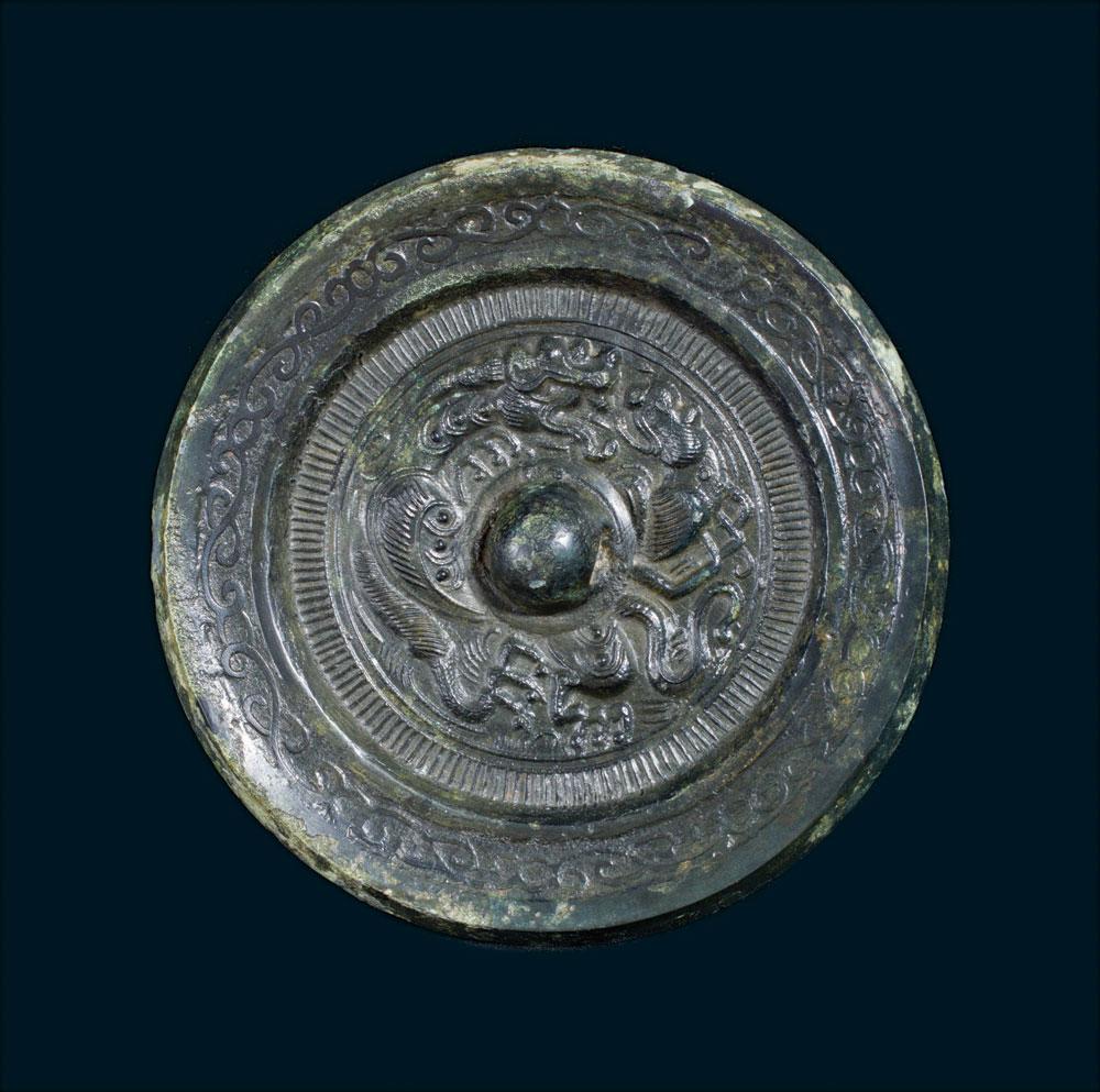 0719东汉龙虎对峙镜