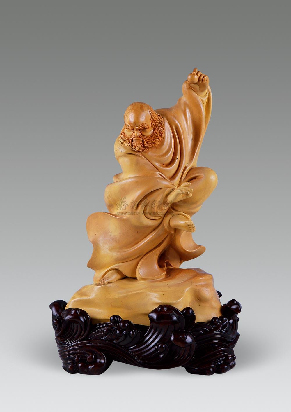 2389黄杨木雕达摩