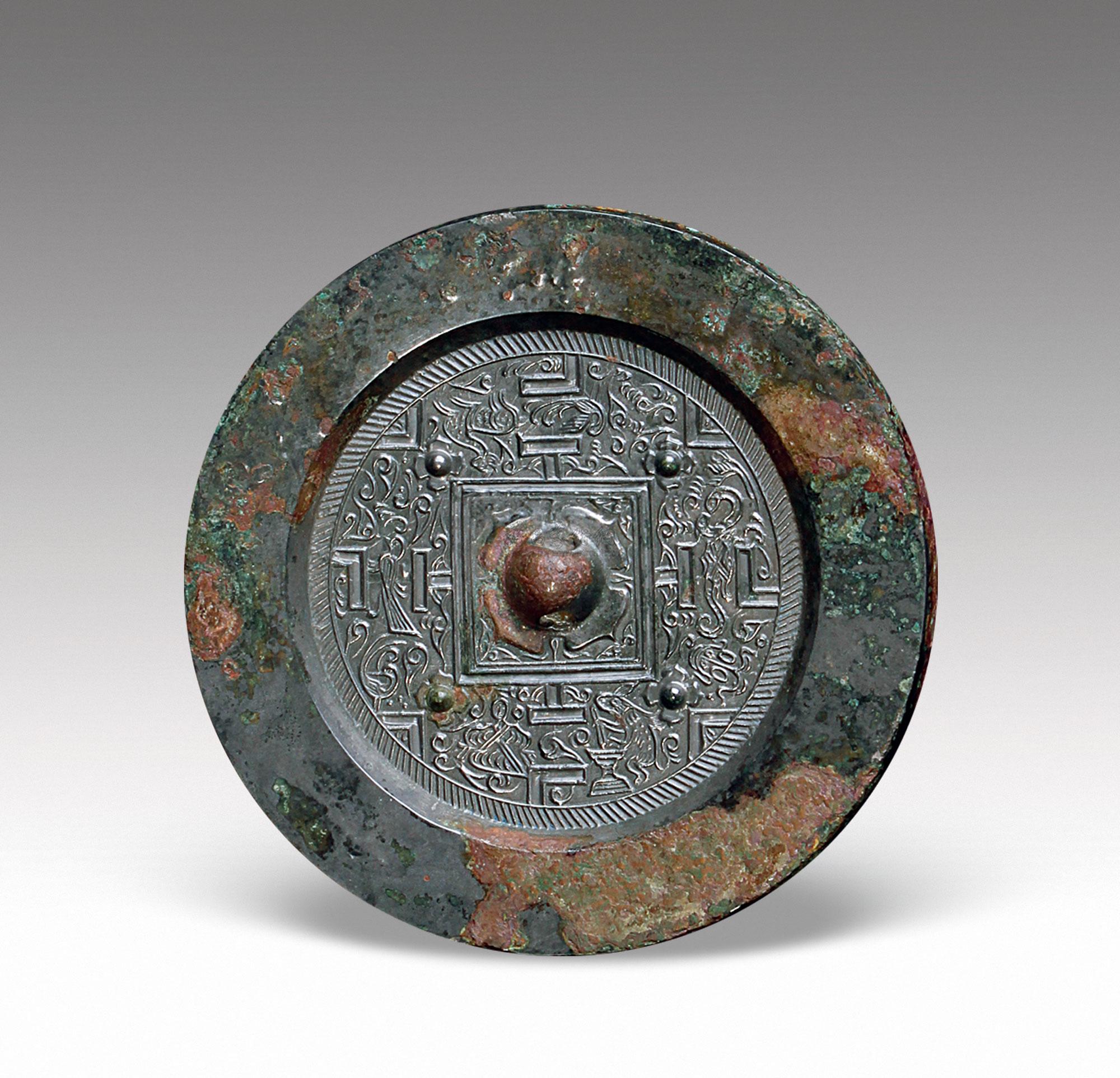 1064 四乳月宫规矩镜