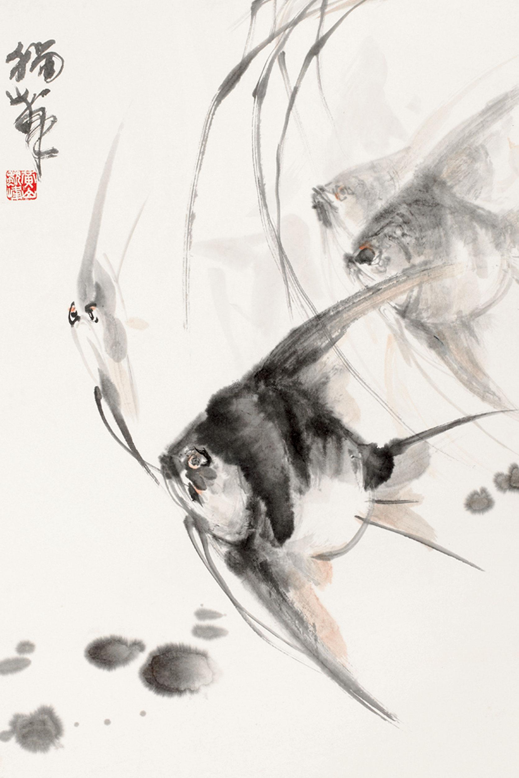 国画神仙鱼的画法图片