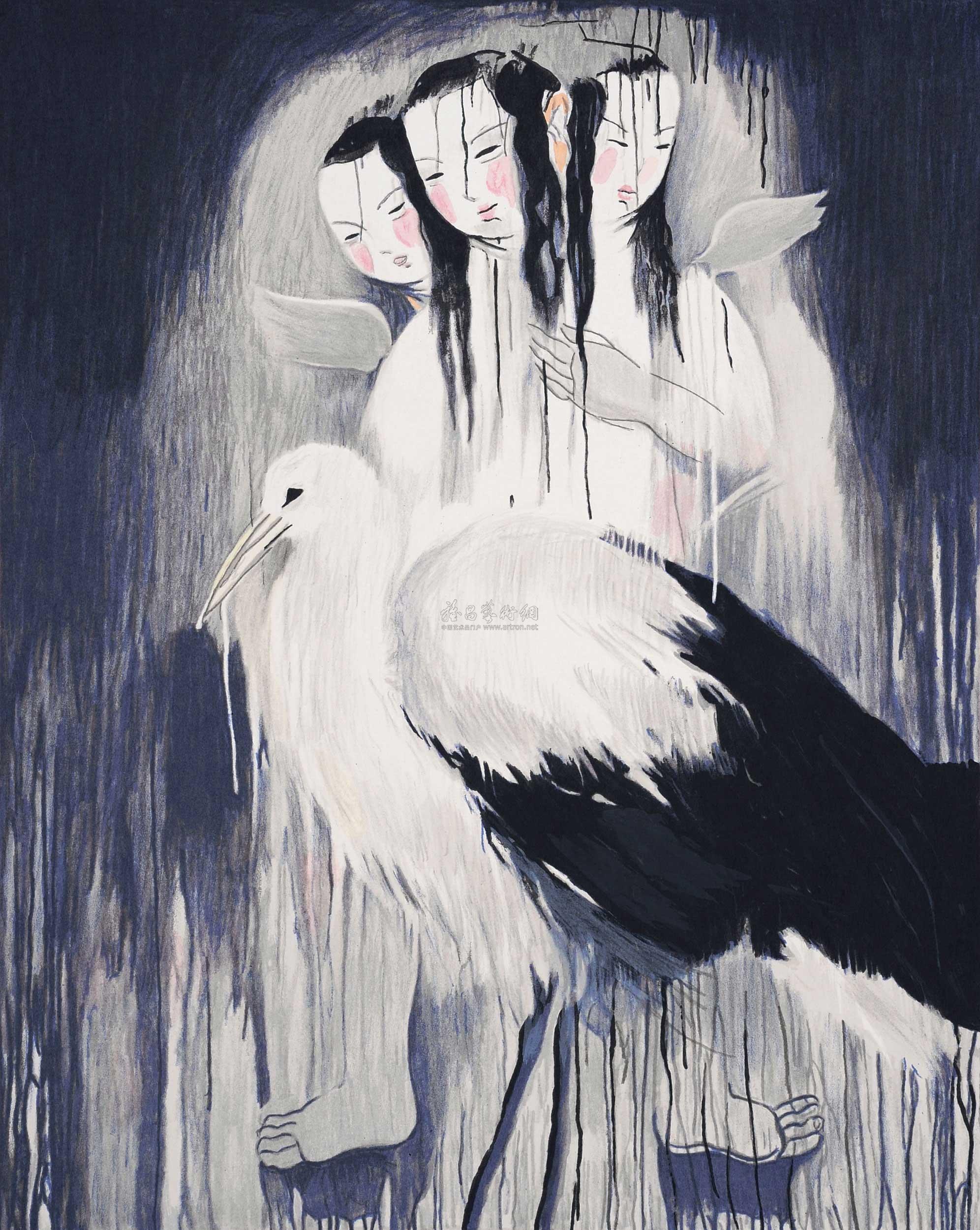 01592009年作尼雅天使丝网版画