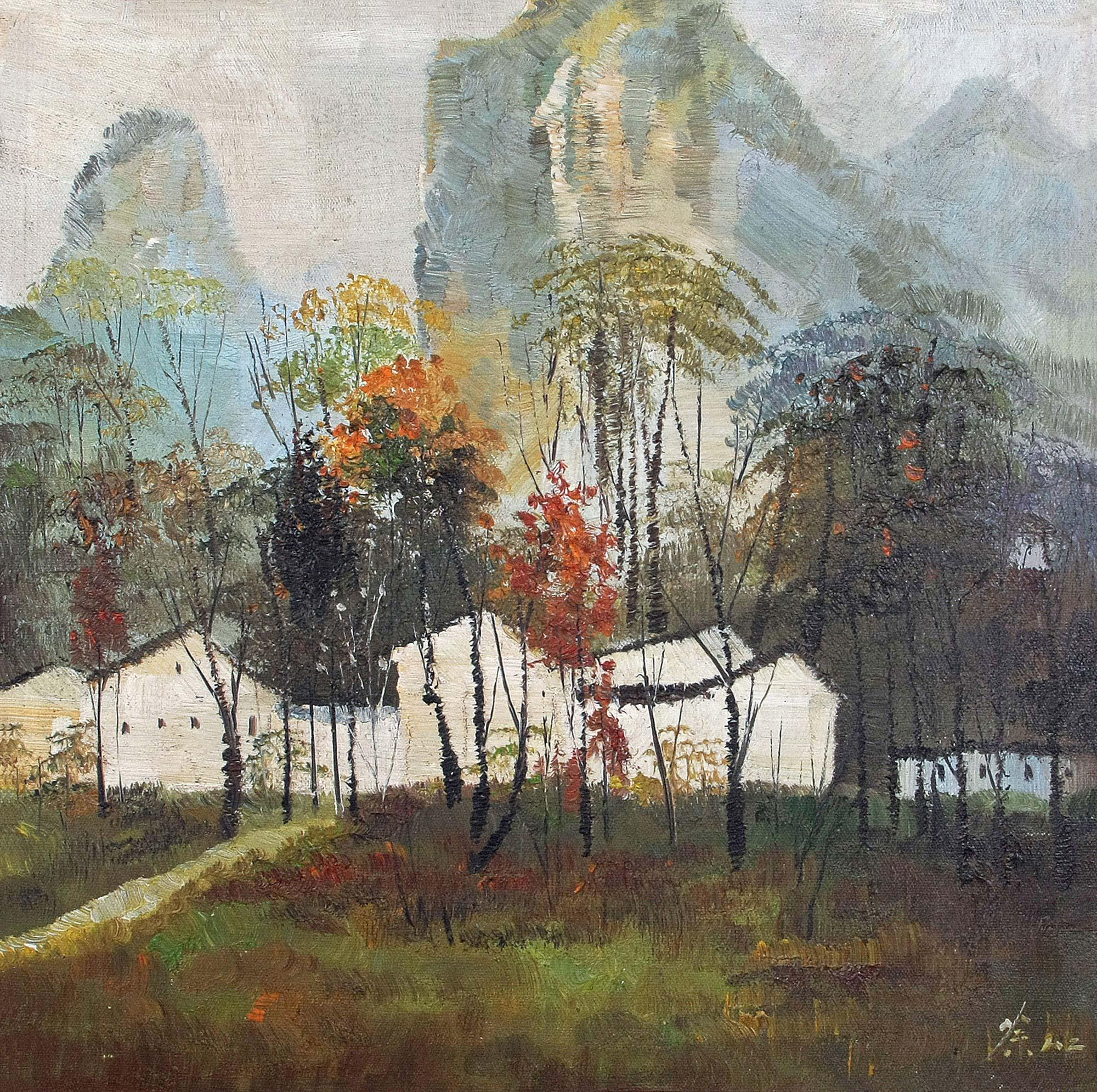 【风景 布面油画】拍卖品_图片_价格_鉴赏_油画_雅昌艺术品拍卖网
