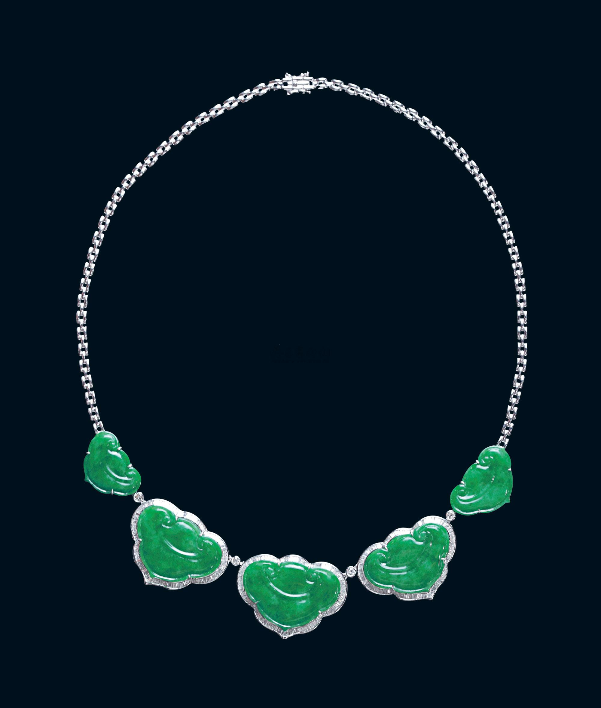 2065 翡翠如意项链