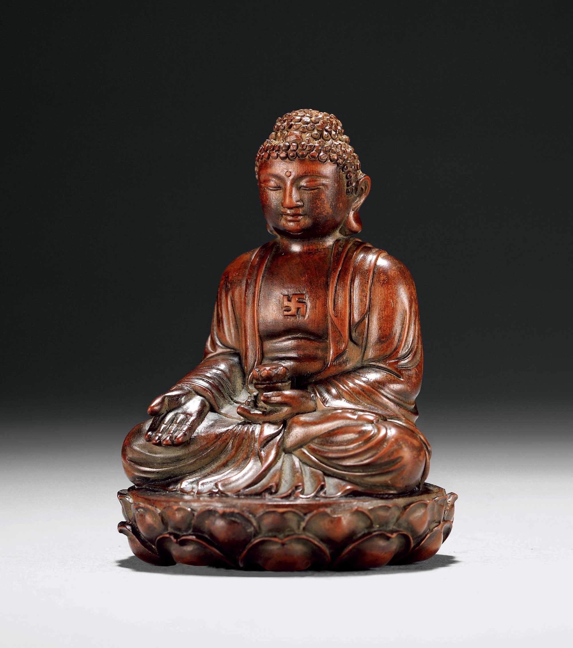 0421民国檀香木雕佛像