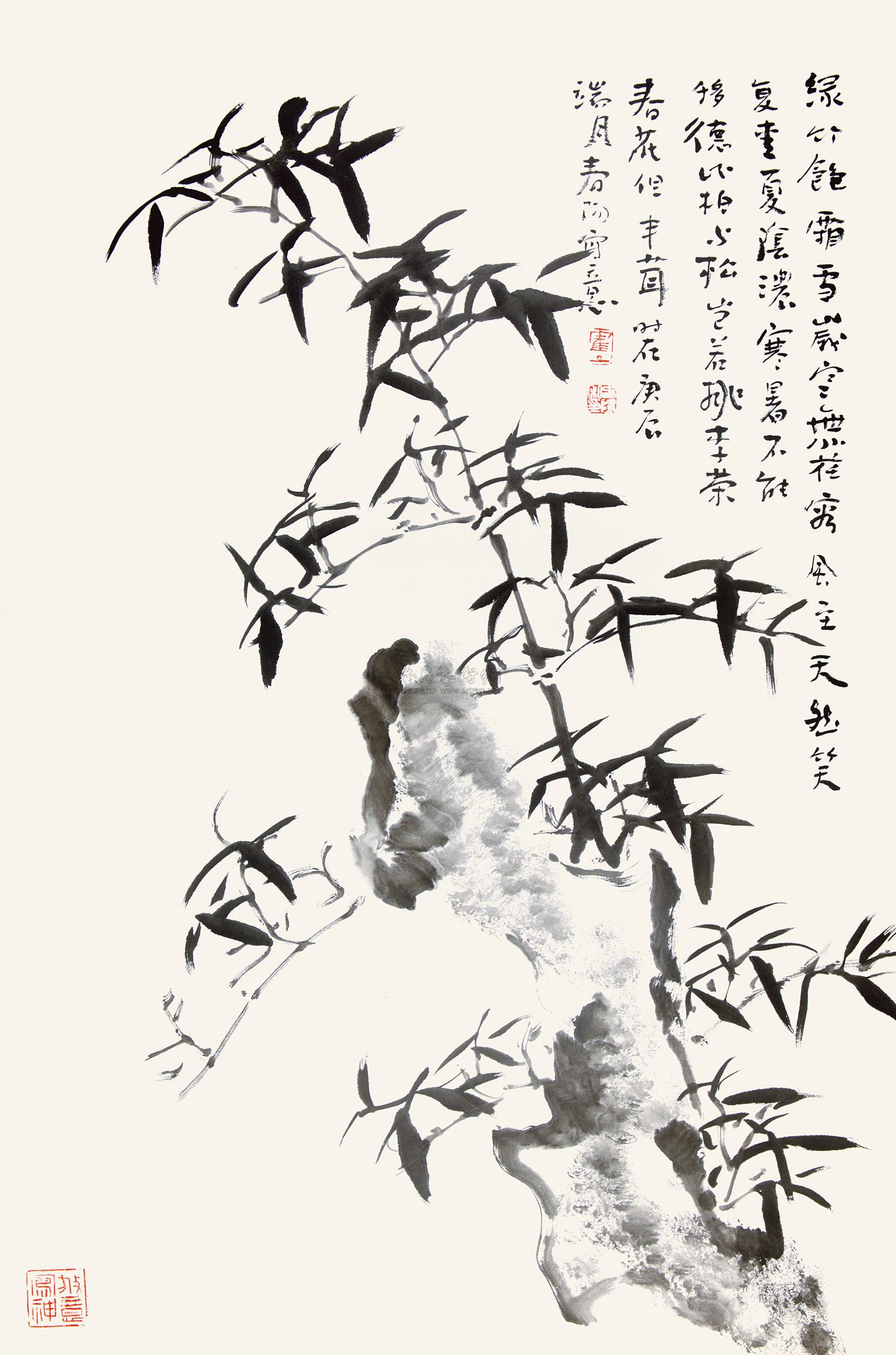 竹石题画诗图片图片