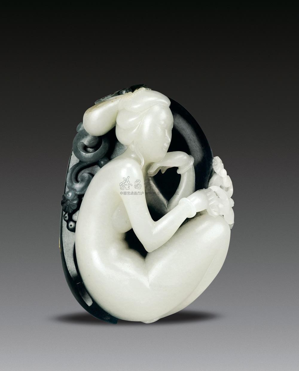 1401现代孟庆东青花玉玉女