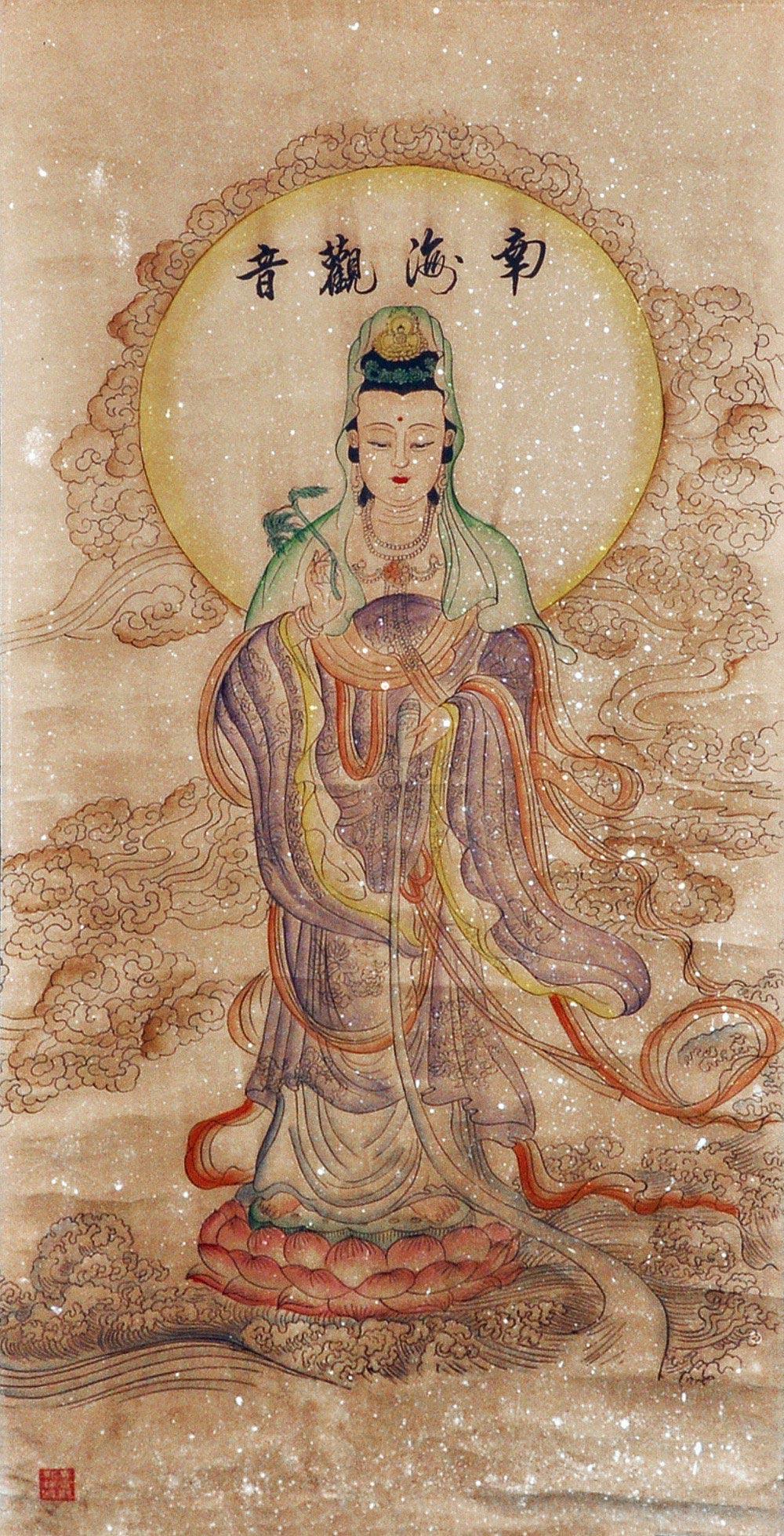 1037南海观音彩绘