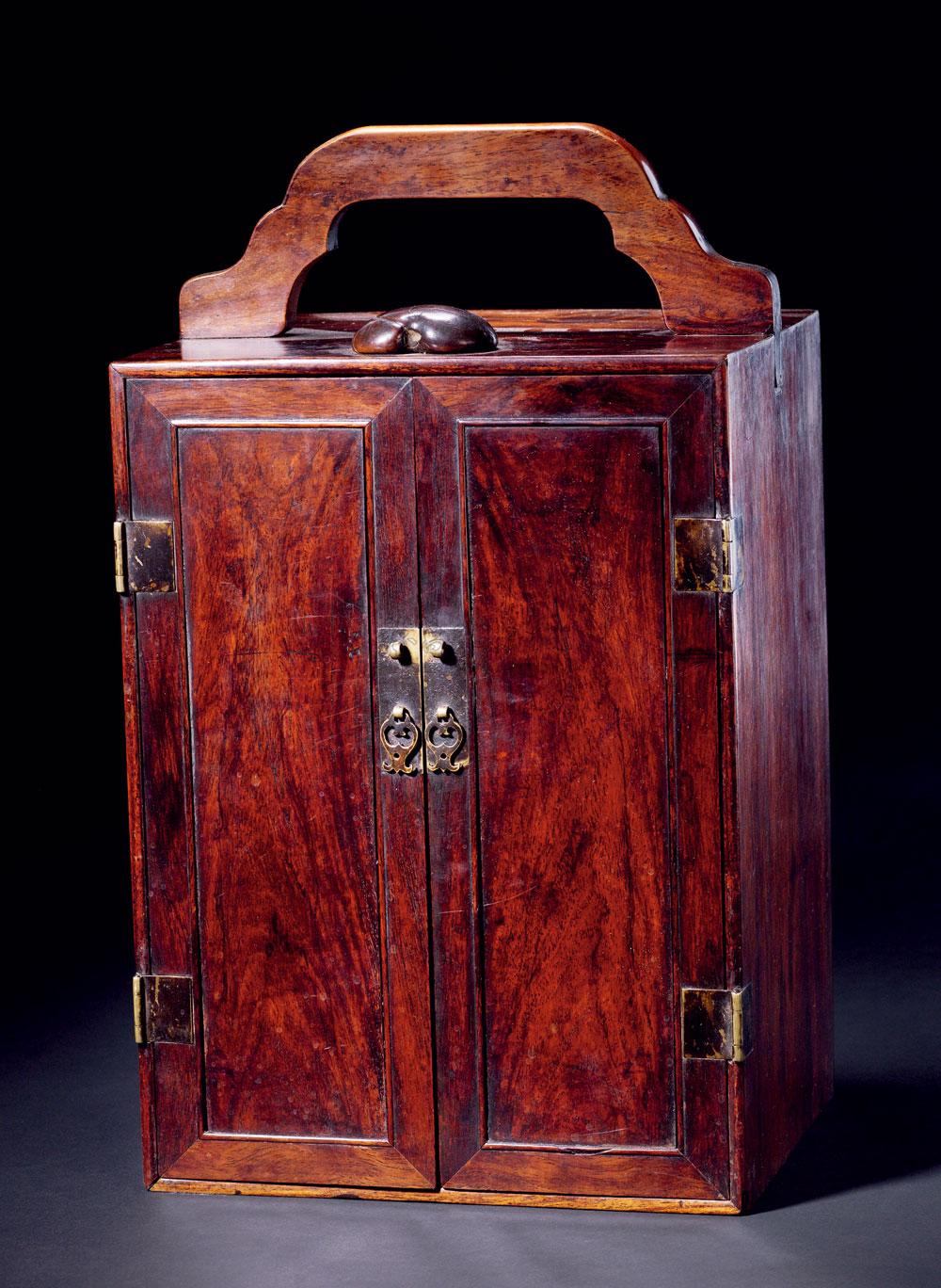 0057明末黄花梨提箱