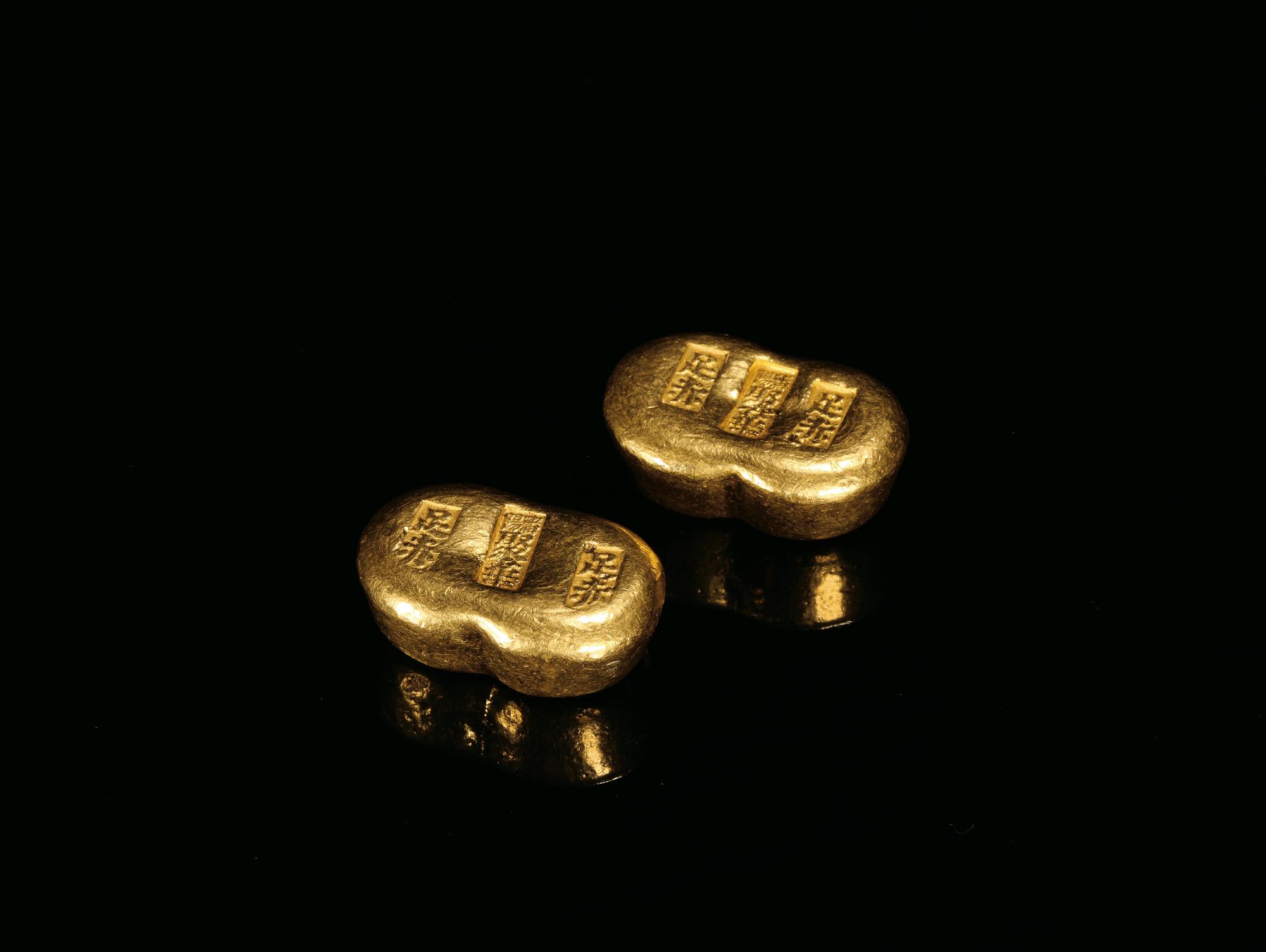 【清末民国 沈阳聚华足赤一两金锭 (一对)】拍卖品_图片_价格_鉴赏