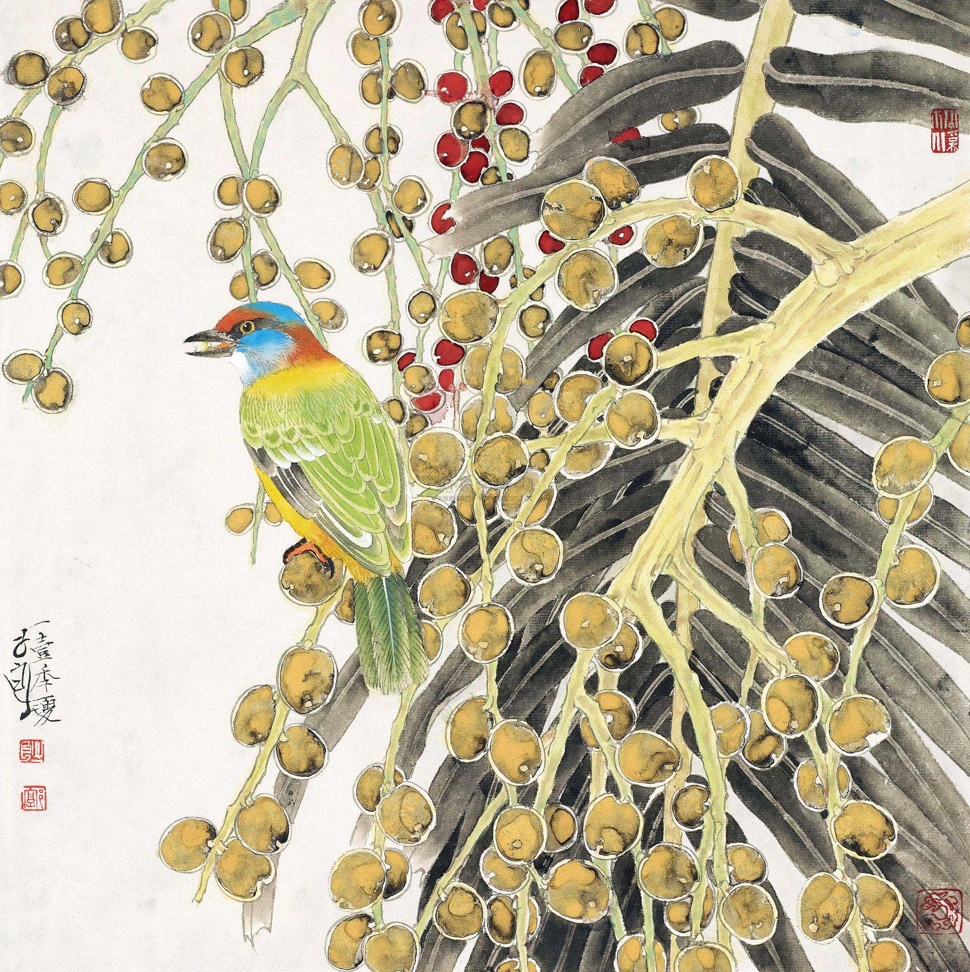 【工笔花鸟 镜心 设色纸本】拍卖品_图片_价格_鉴赏_绘画_雅昌艺术品