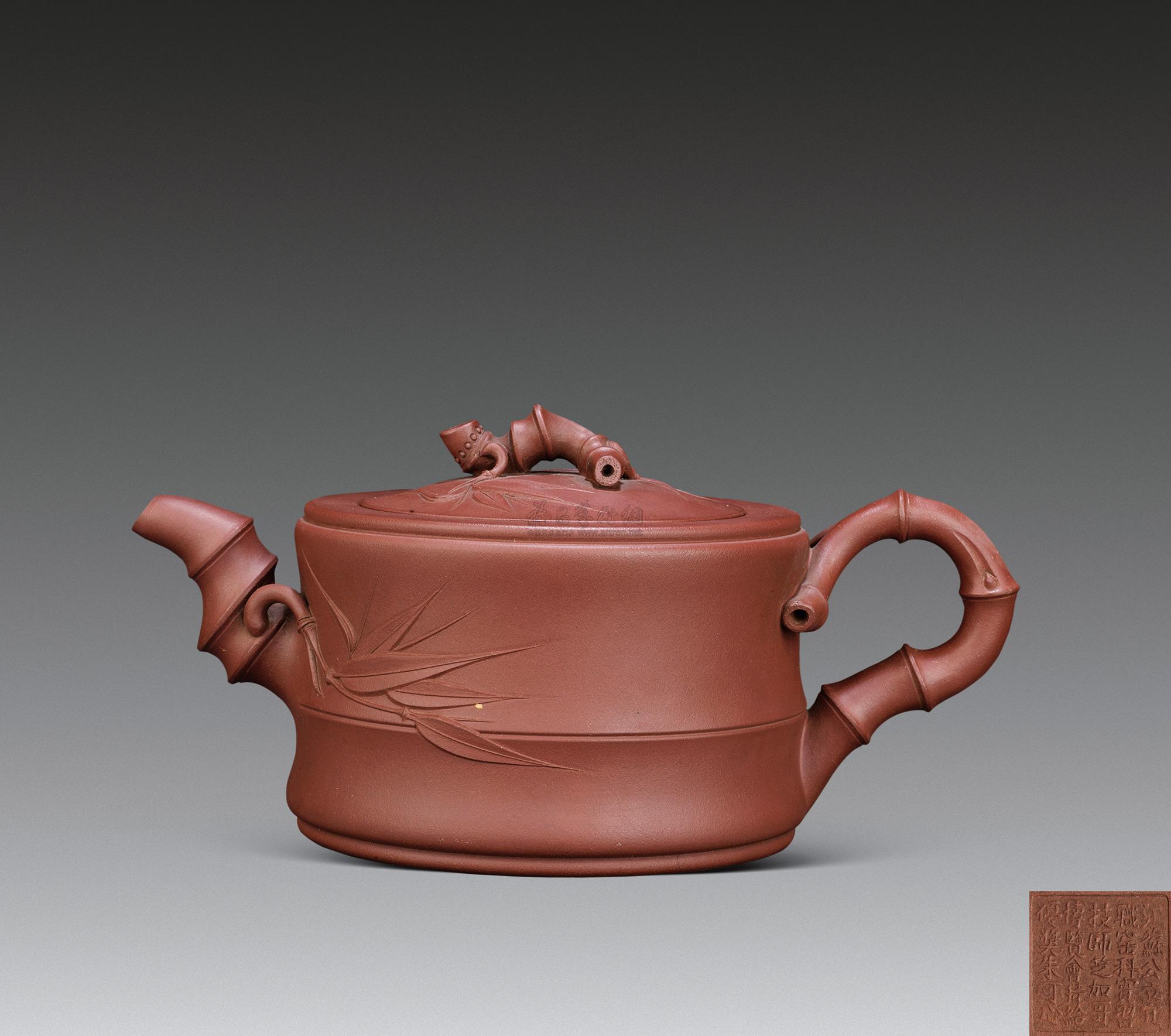 【朱可心 大竹段壶】拍卖品_图片_价格_鉴赏_紫砂_雅昌艺术品拍卖网