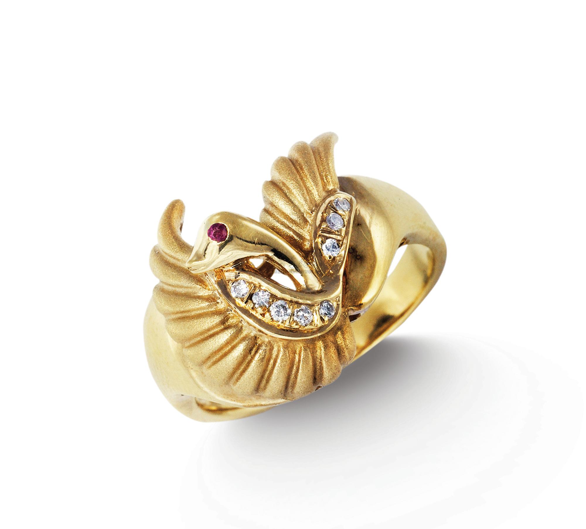 1316 瑞典设计师钻石18k金戒指