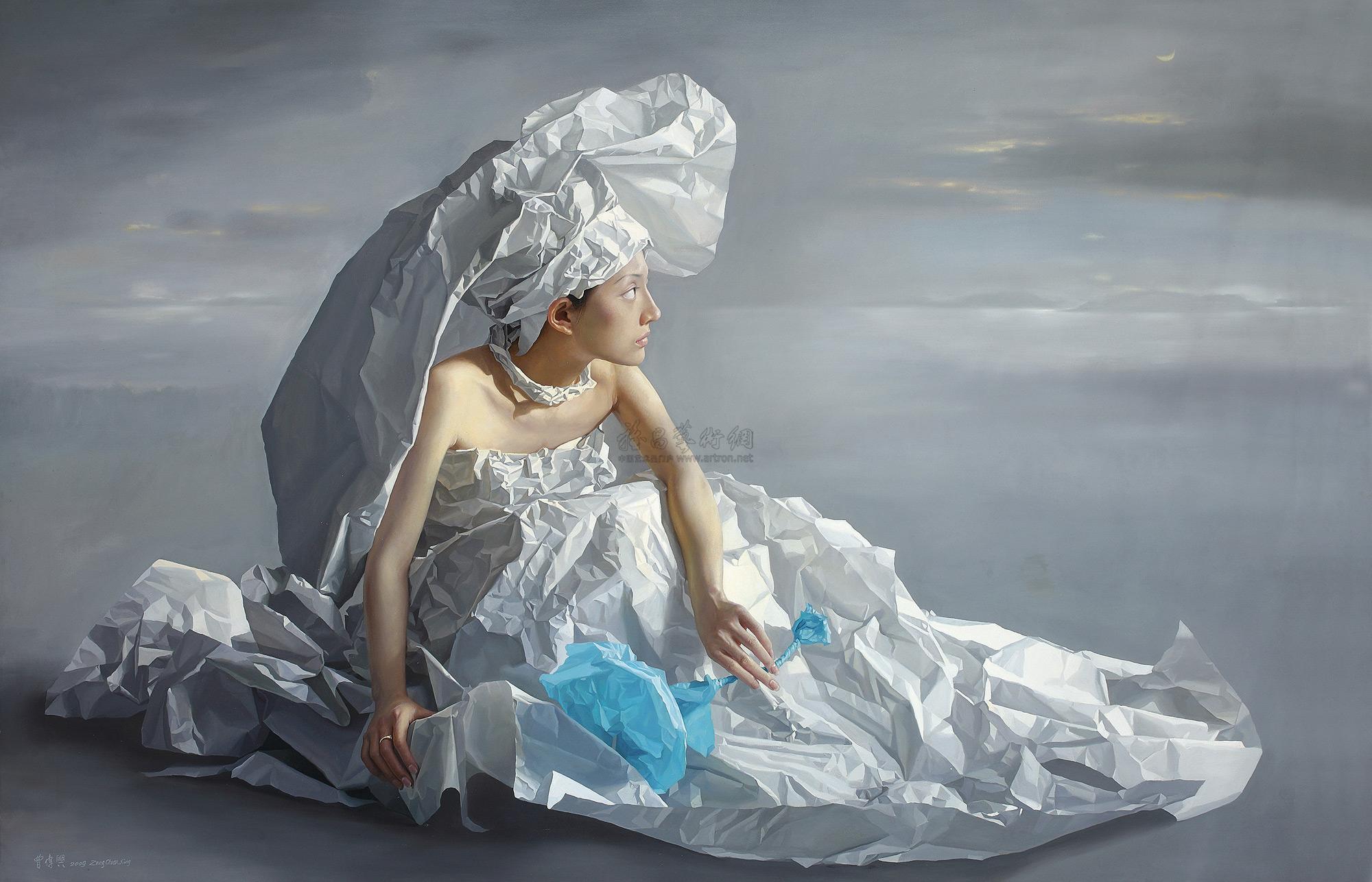 0476 2009年作 纸新娘 布面 油画