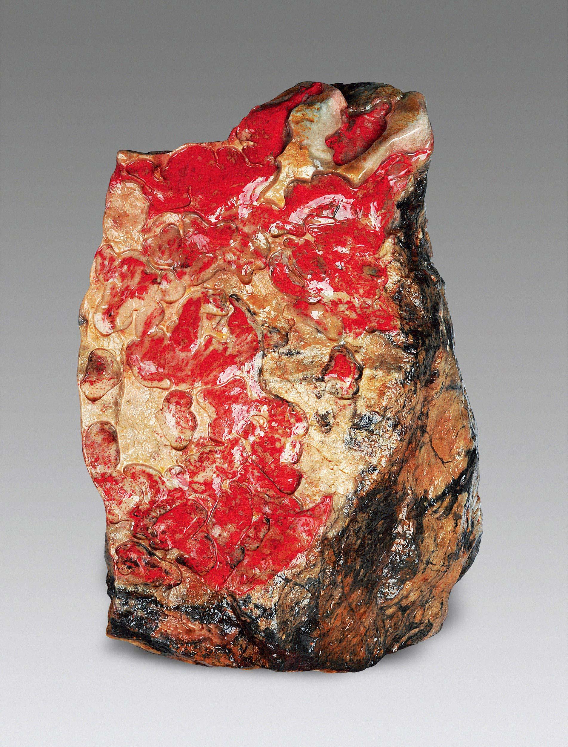 巴林鸡血石原石种类图图片