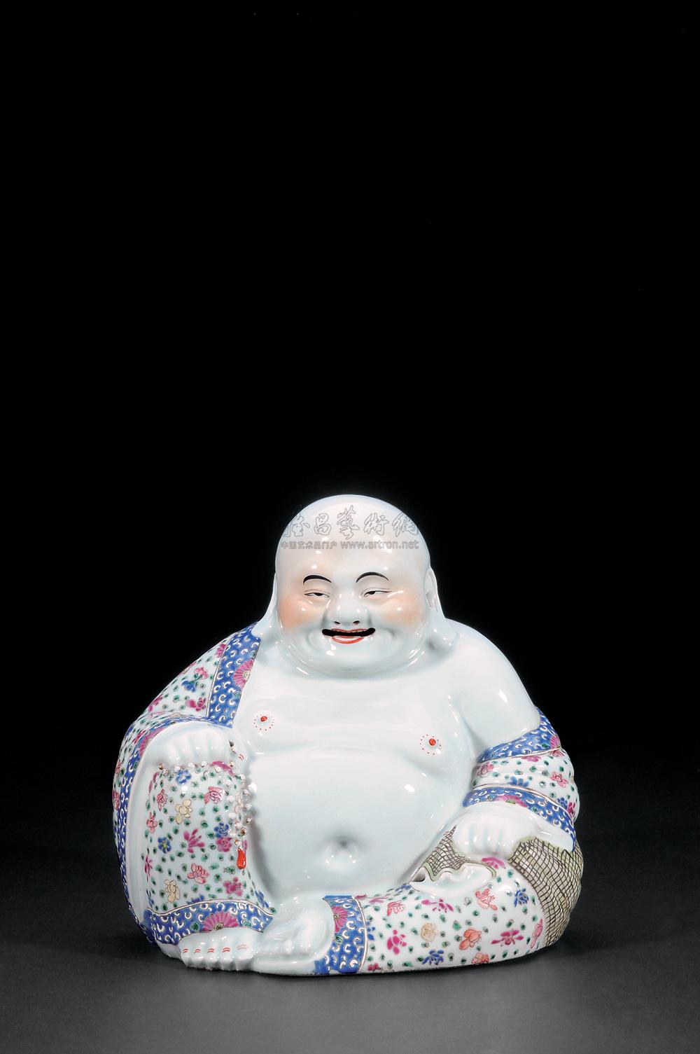 【清 粉彩弥勒佛】拍卖品_图片_价格_鉴赏_清代粉彩瓷器_雅昌艺术品