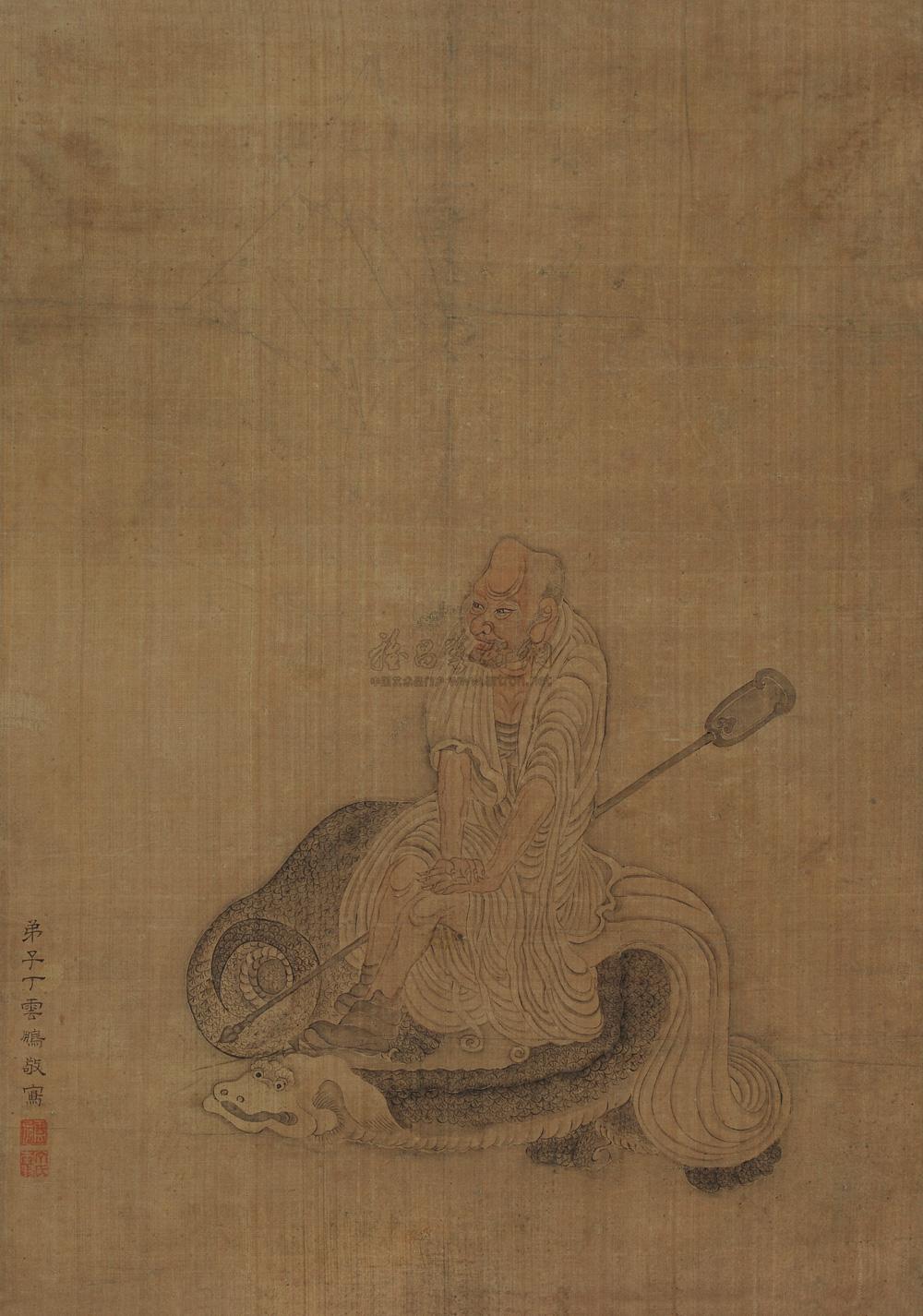 *2804 罗汉图 立轴 绢本