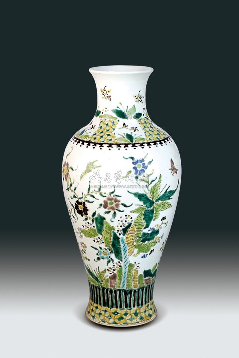 【清 五彩花鸟纹瓶】拍卖品_图片_价格_鉴赏_清代五彩瓷器_雅昌艺术品