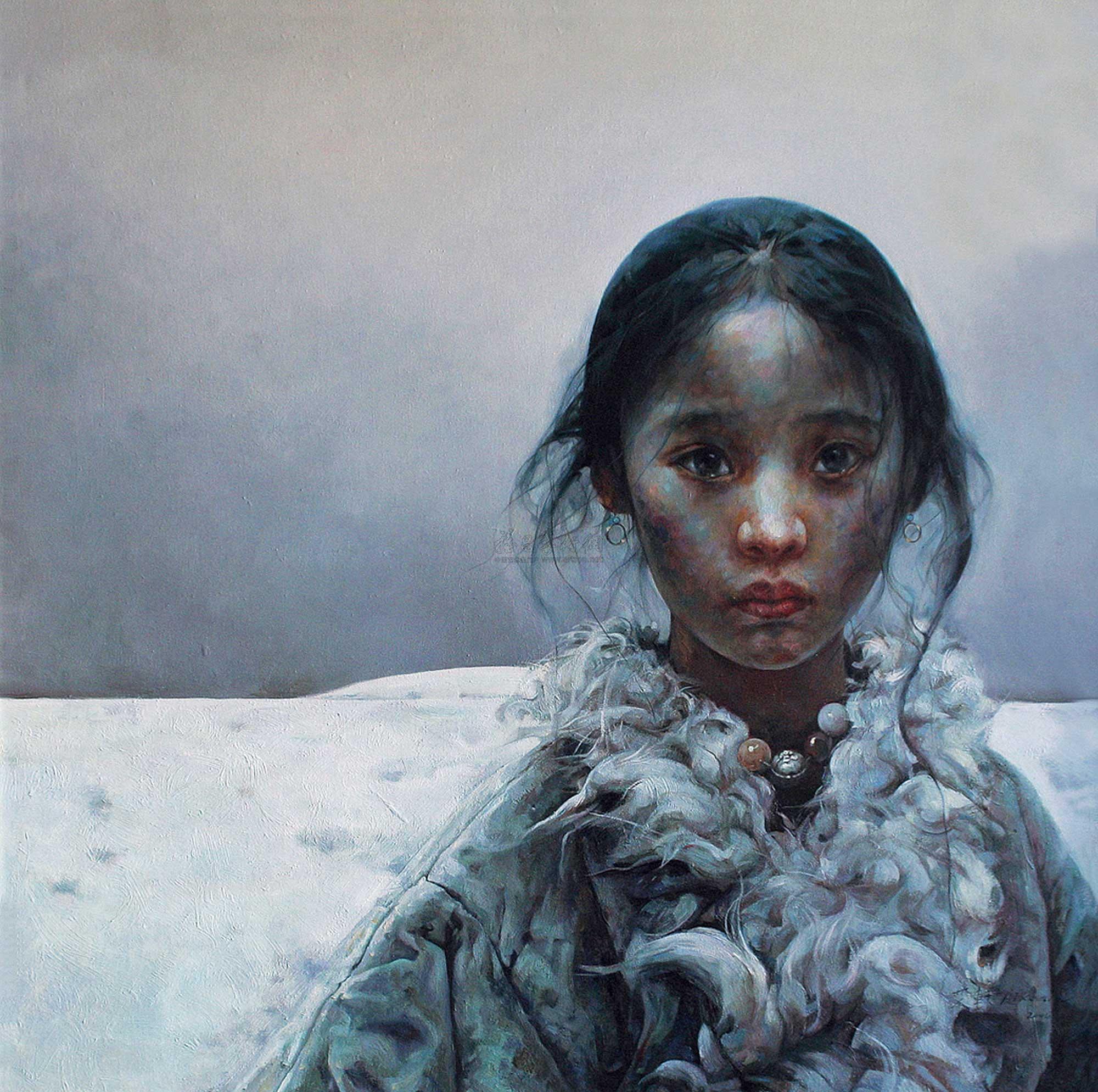 0619雪静静地下油画布面