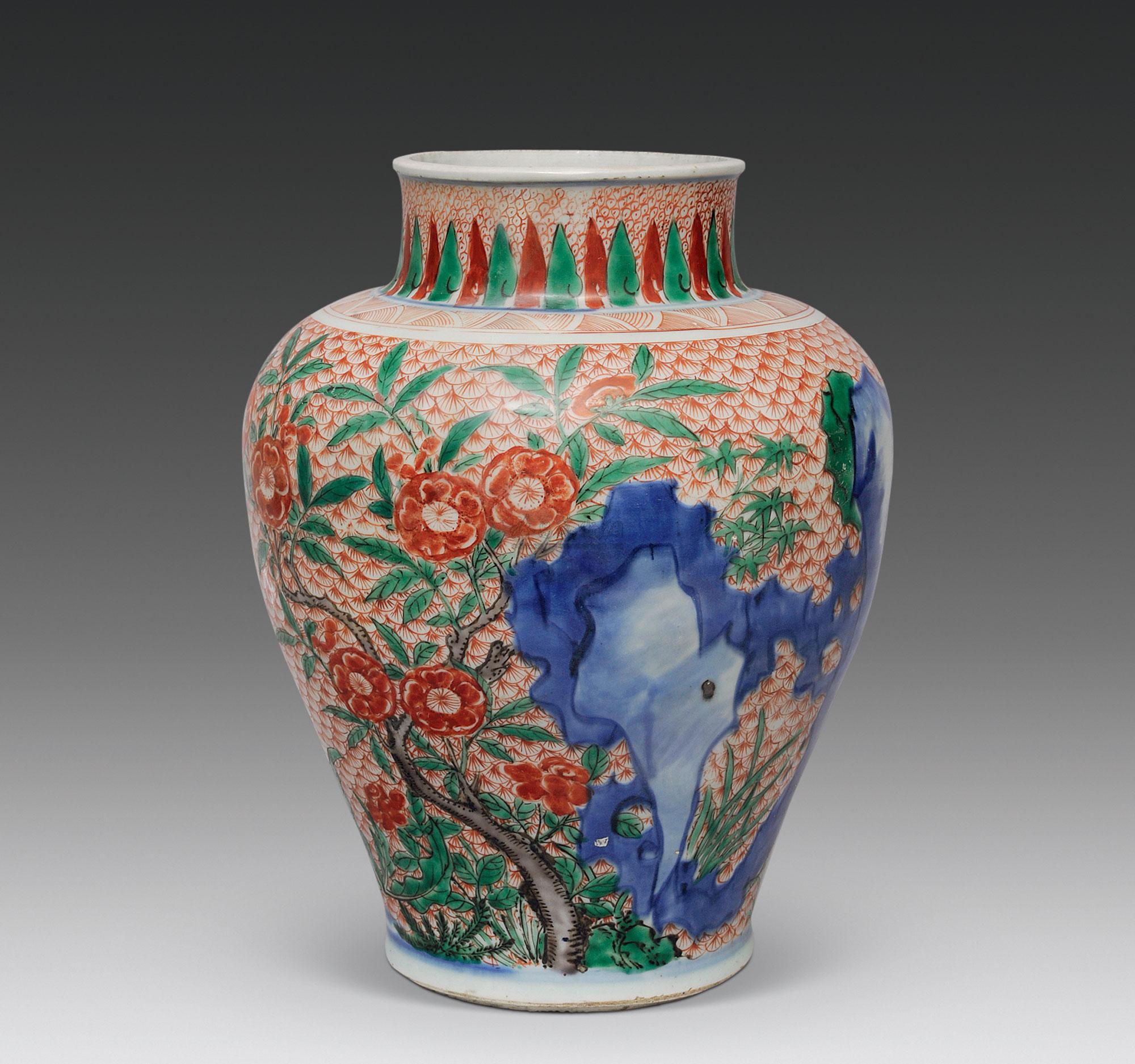 【清顺治 五彩花鸟纹罐】拍卖品_图片_价格_鉴赏_清代五彩瓷器_雅昌