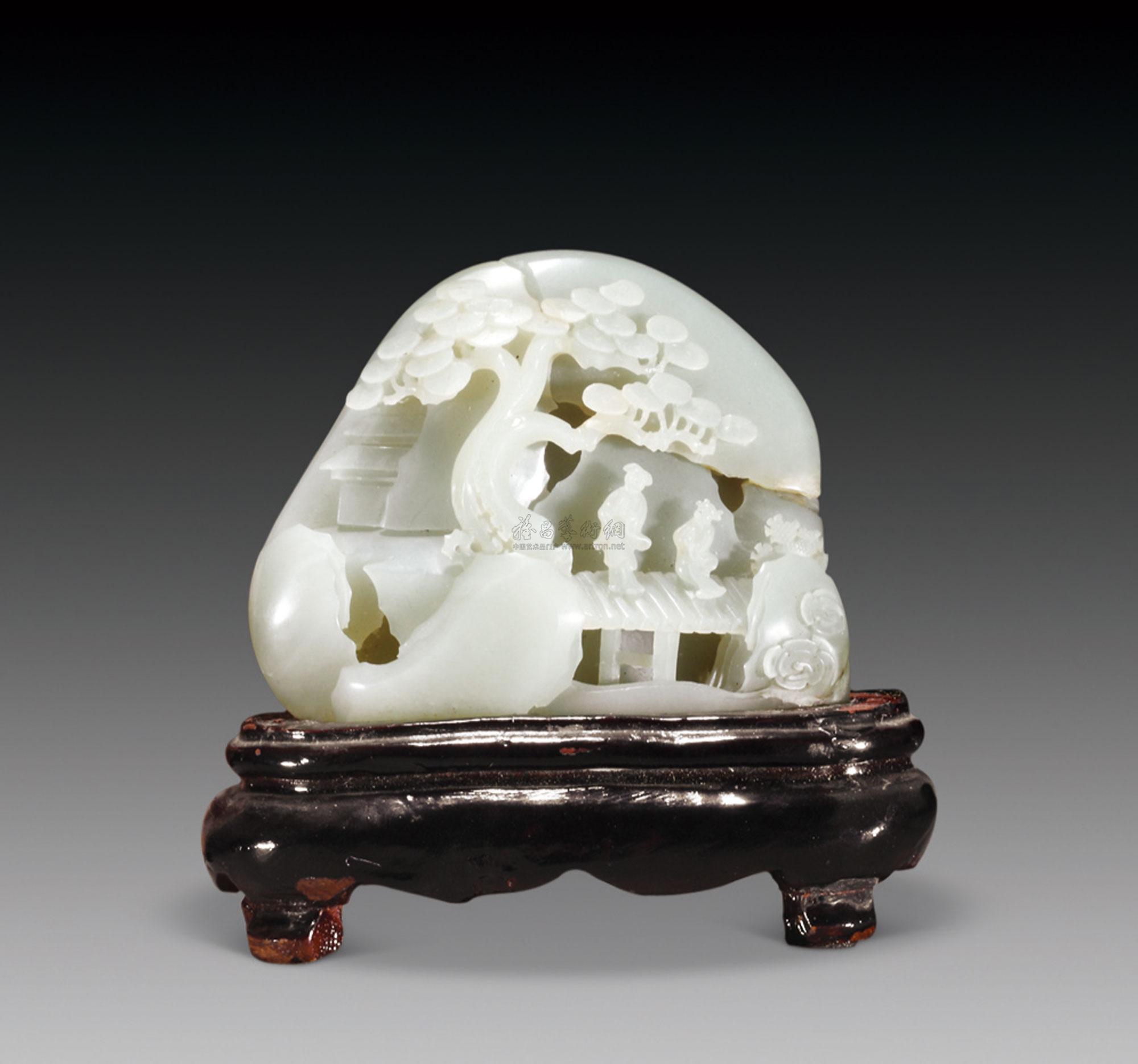 【清 和田玉雕人物故事摆件】拍卖品_图片_价格_鉴赏_摆件_雅昌艺术品