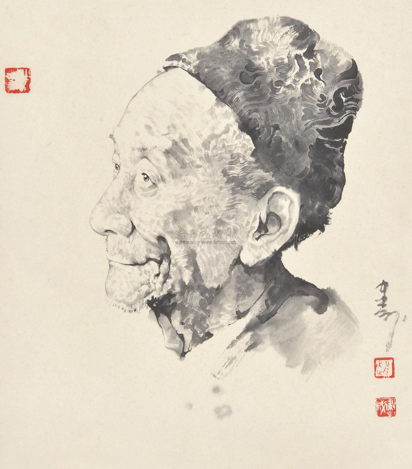 0323蒋兆和先生镜片纸本
