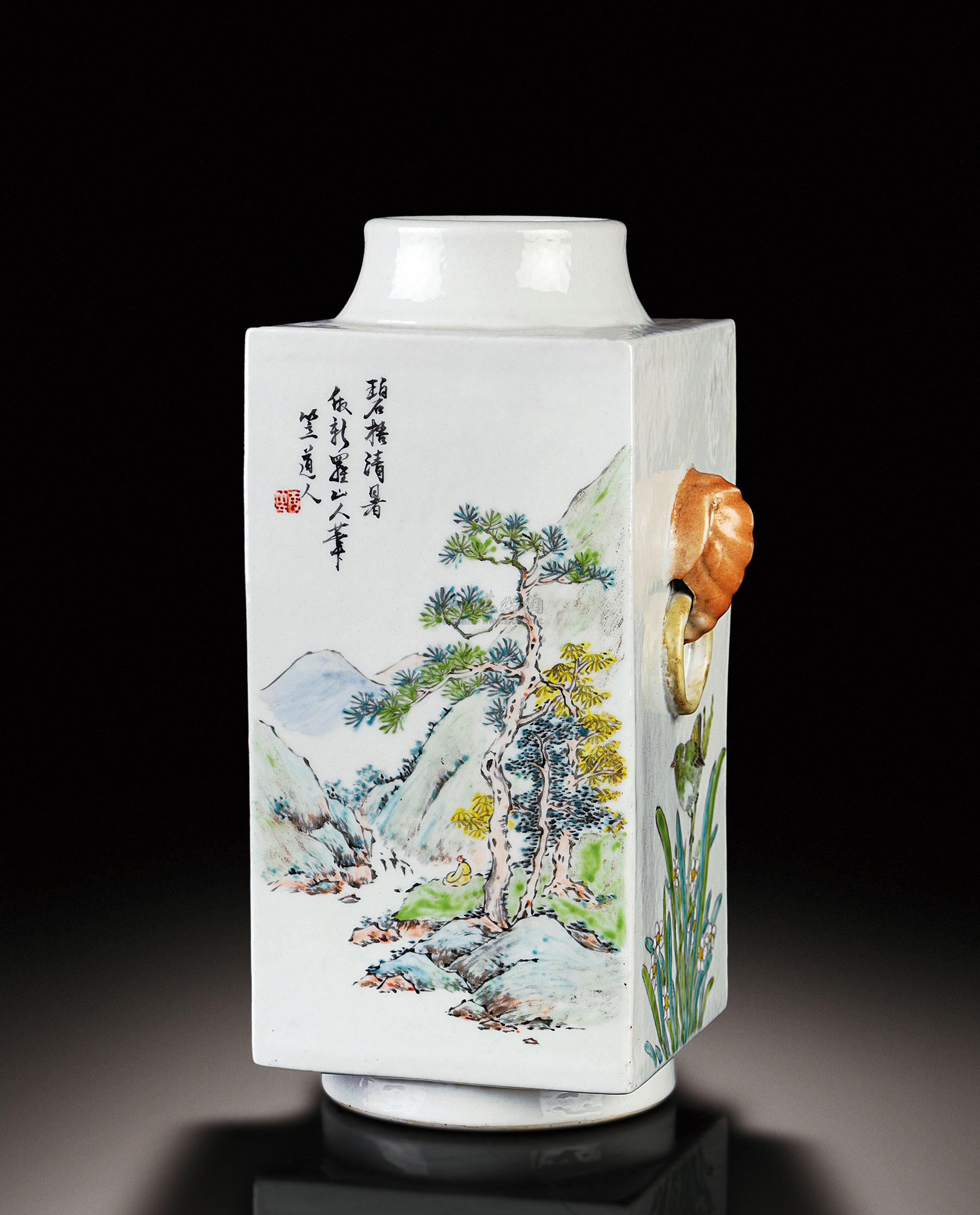 象耳瓶】拍卖品_图片_价格_鉴赏_清代其它彩釉瓷器_雅昌艺术品拍卖网