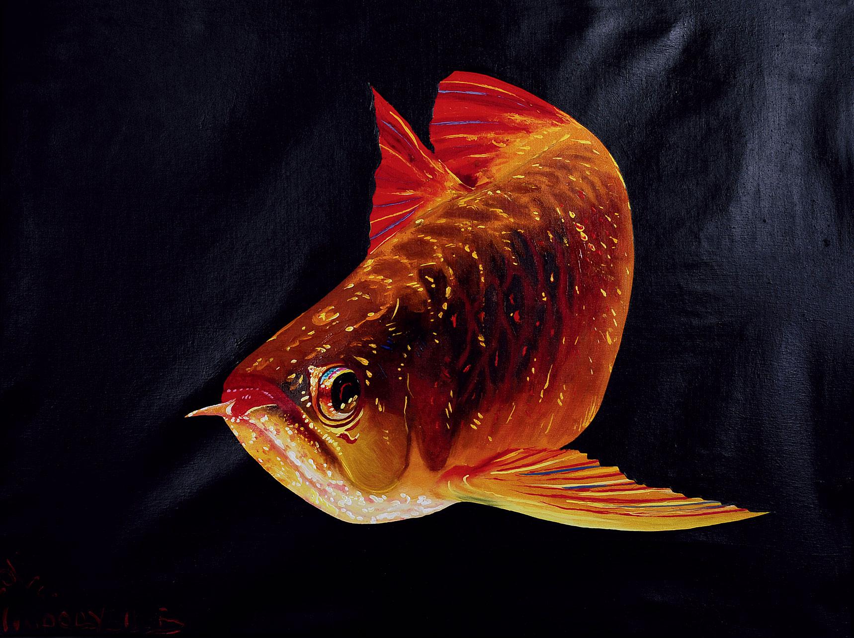 0617金龙布面油画