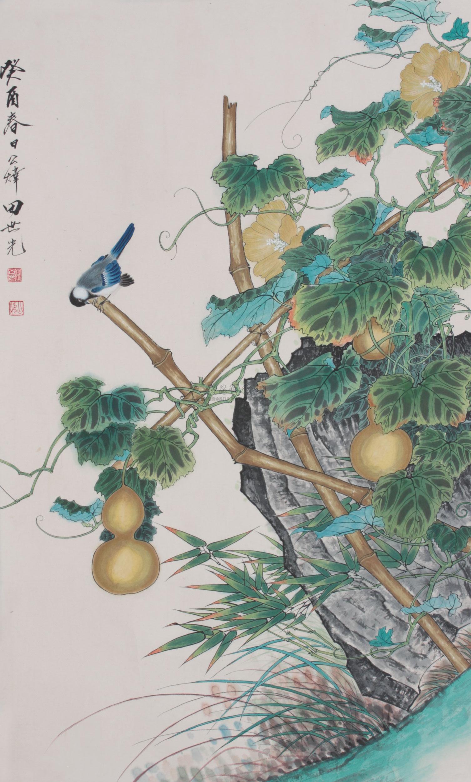 0128葫芦立轴纸本