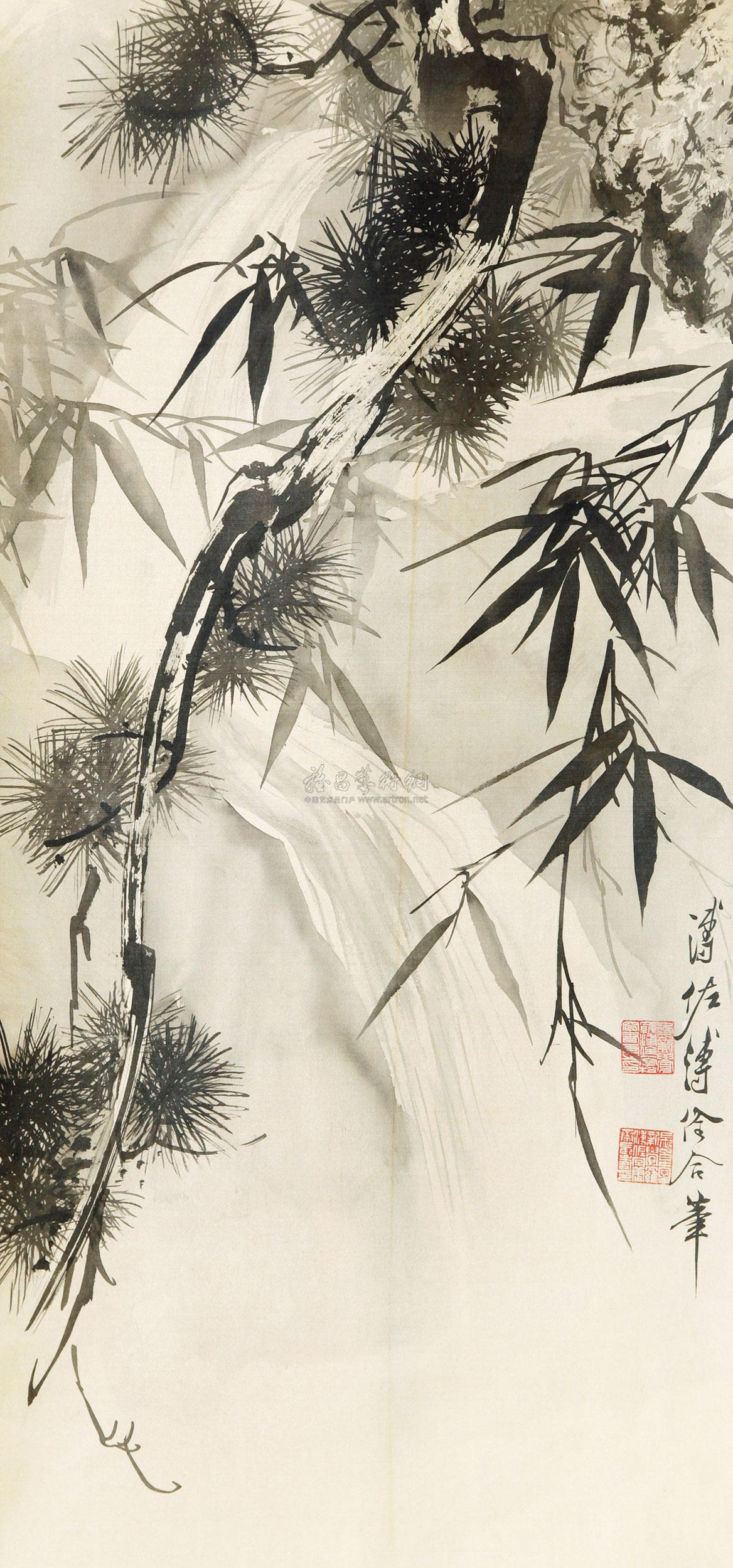 画竹子当代最好的画家,谁画竹子最有名,中画竹人_大山谷图库
