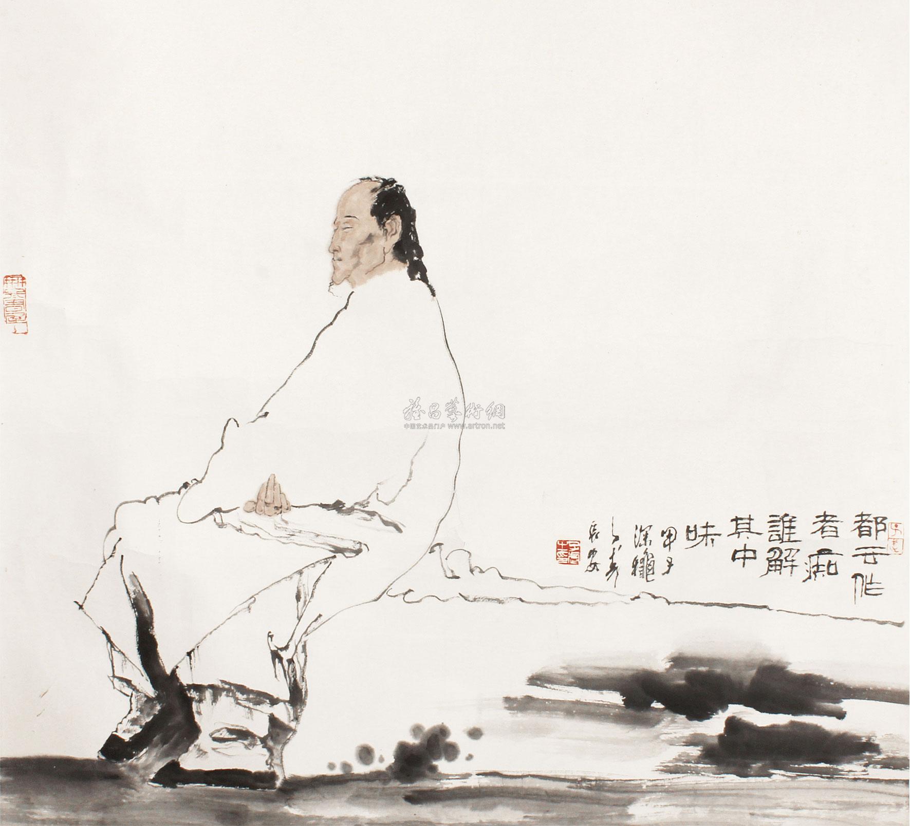 1074曹雪芹像镜心纸本
