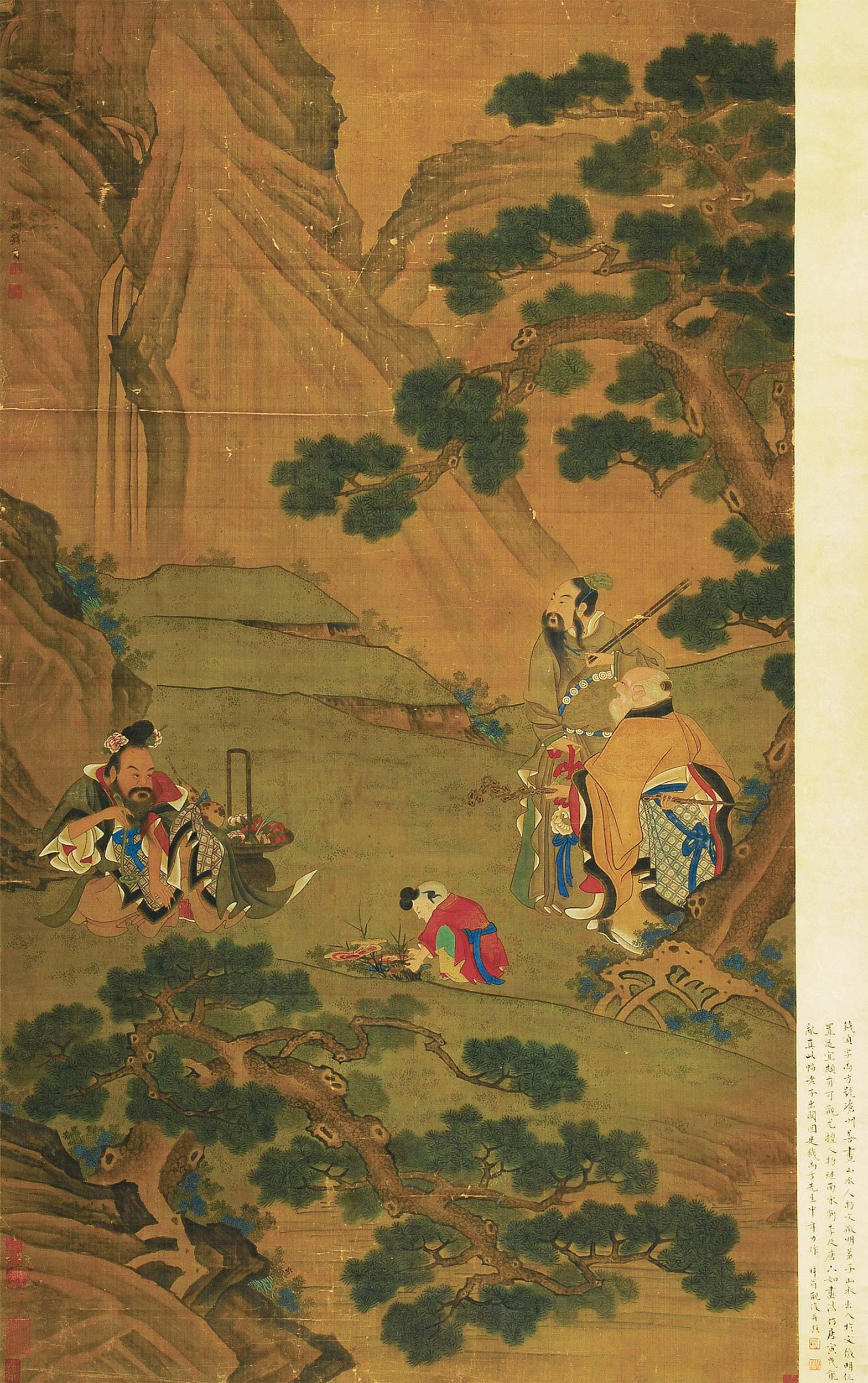 【老子出关图 立轴 设色绢本】拍卖品_图片_价格_鉴赏_绘画_雅昌艺术品拍卖网