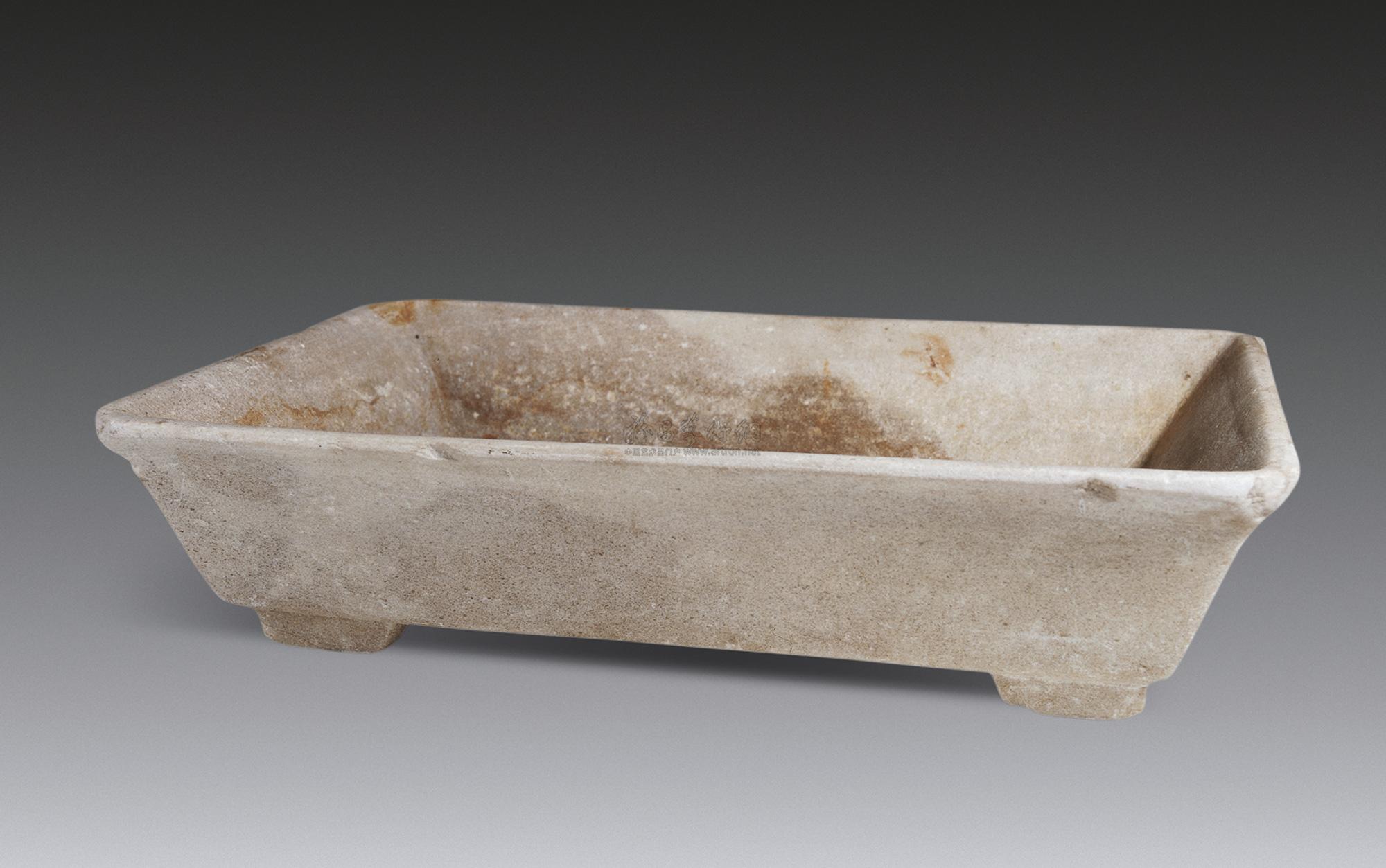 0300明汉白玉侈口石盆