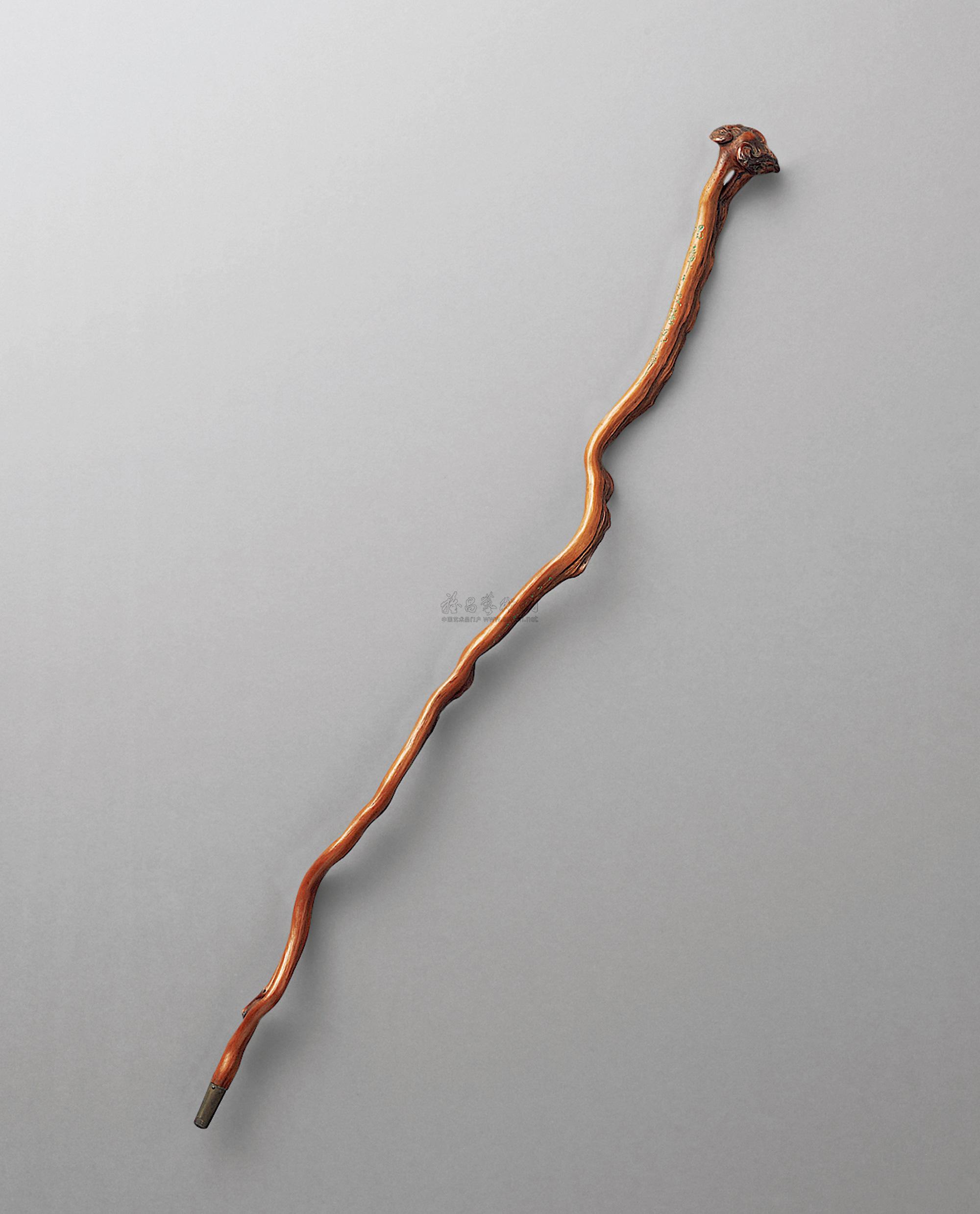 1930随形黄杨木拐杖