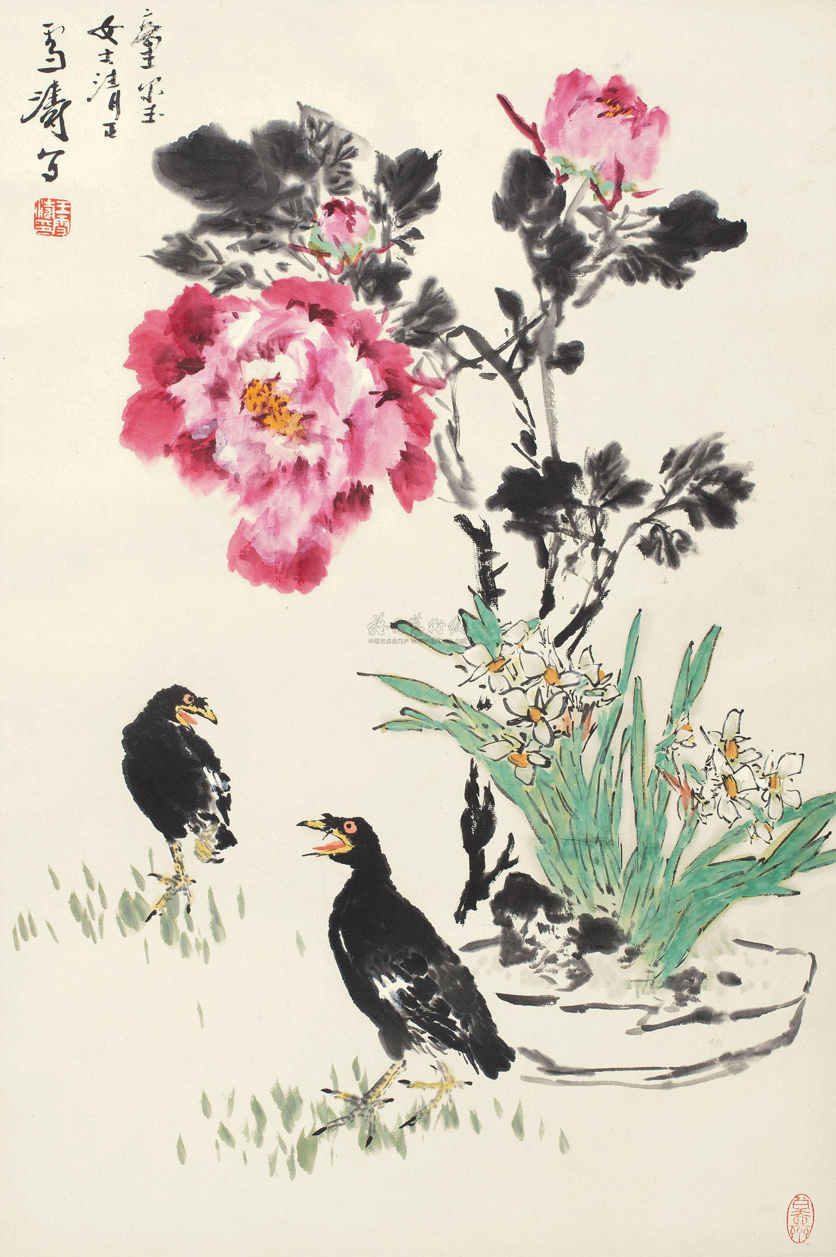 0221 富贵神仙 立轴 纸本
