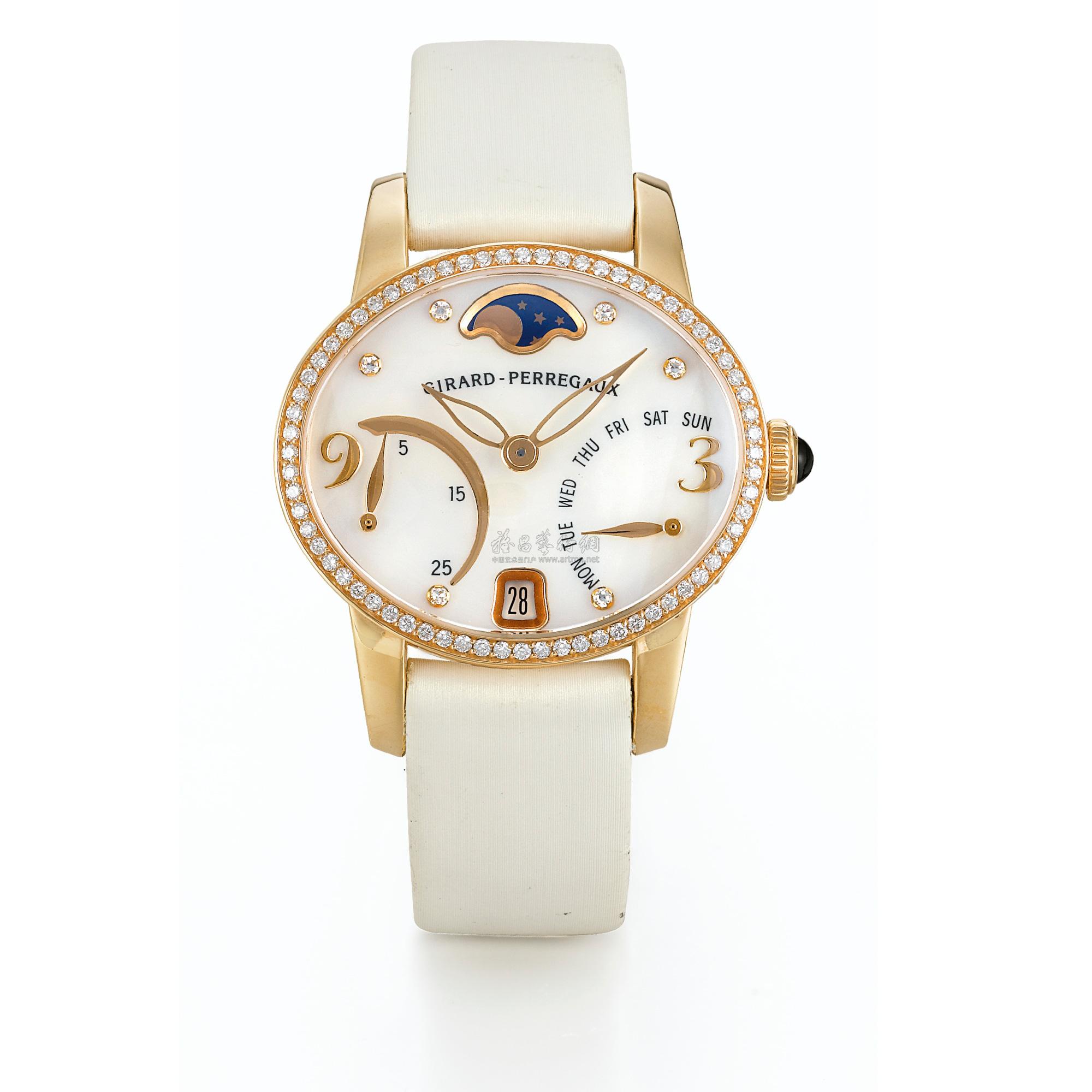 2057 girard-perregaux a lady's pink gold and d