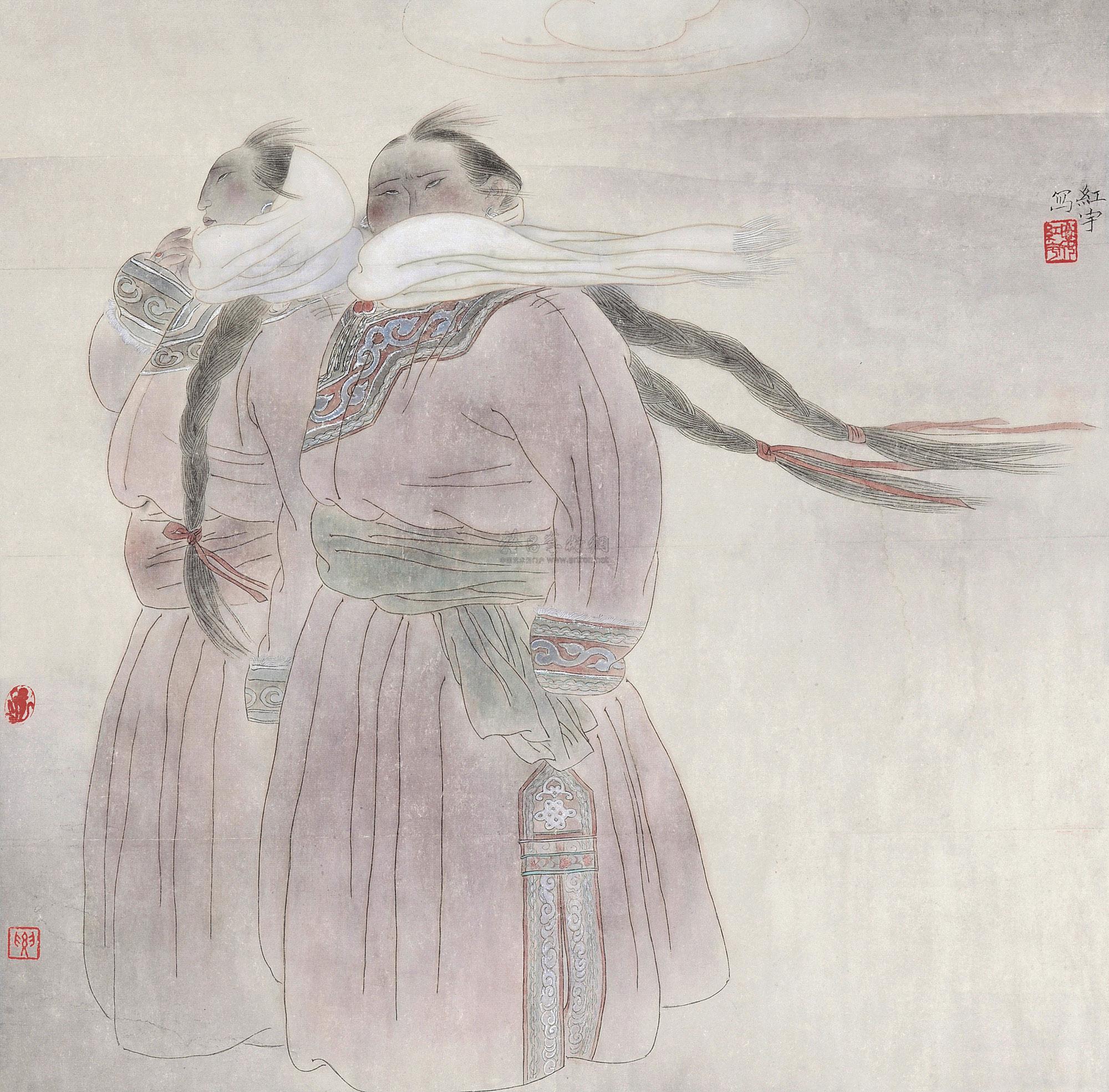 4937 2012年作 朔风 设色纸本