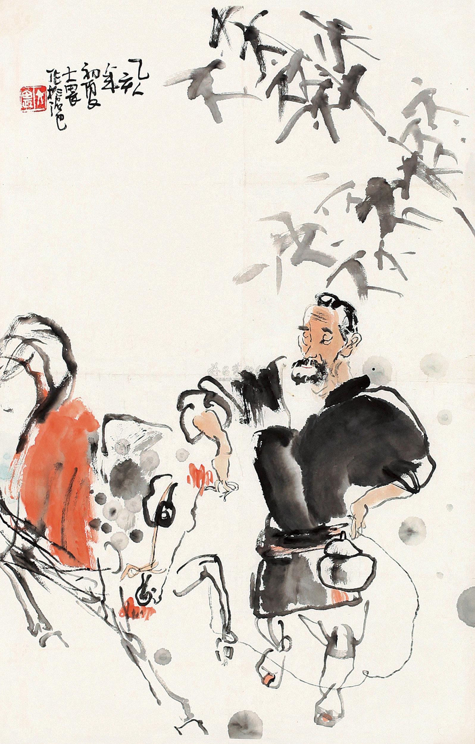 【相马图 镜片 设色纸本】拍卖品_图片_价格_鉴赏_绘画_雅昌艺术品