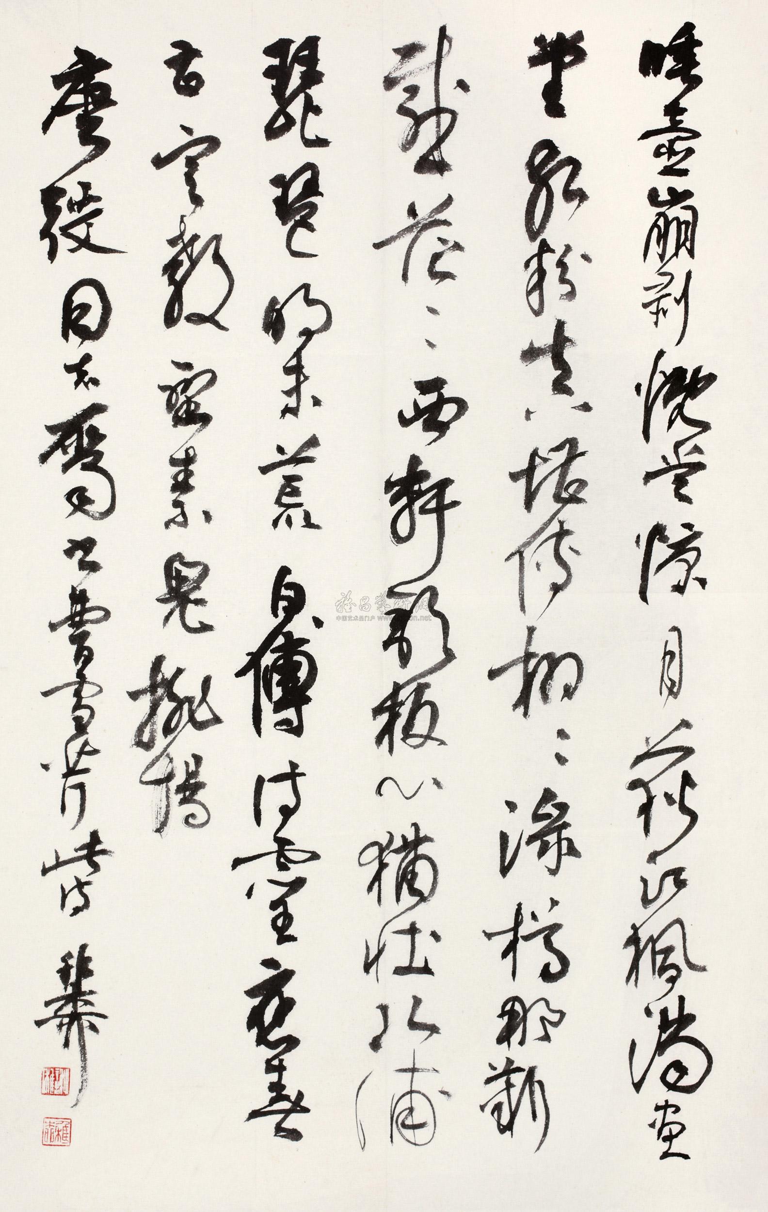 【行书曹雪芹诗 镜心 水墨纸本】拍卖品_图片_价格_鉴赏_书法_雅昌艺术品拍卖网
