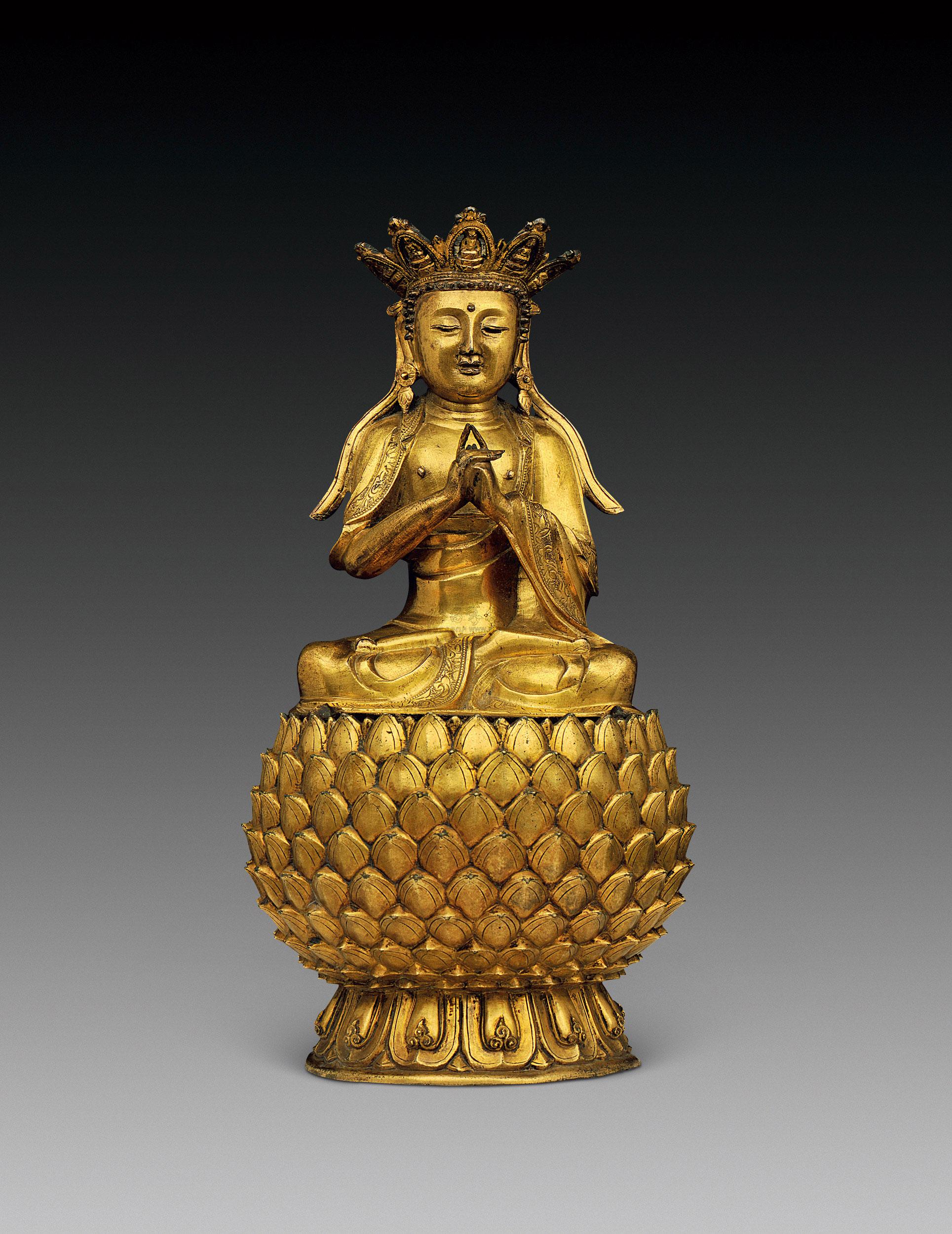 【明晚期 铜鎏金大日如来】拍卖品_图片_价格_鉴赏_佛教文物其它_雅昌