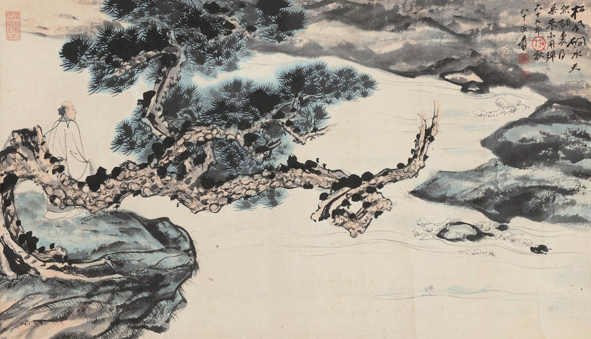 松风高士 镜心 设色纸本】拍卖品_图片_价格_鉴赏_绘画_雅昌艺术品