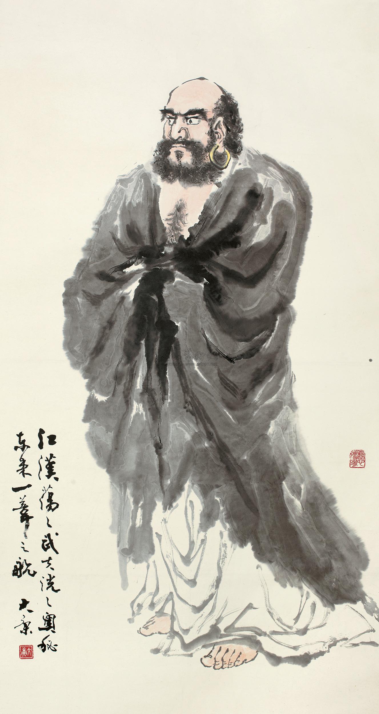 0755 达摩像 立轴 纸本