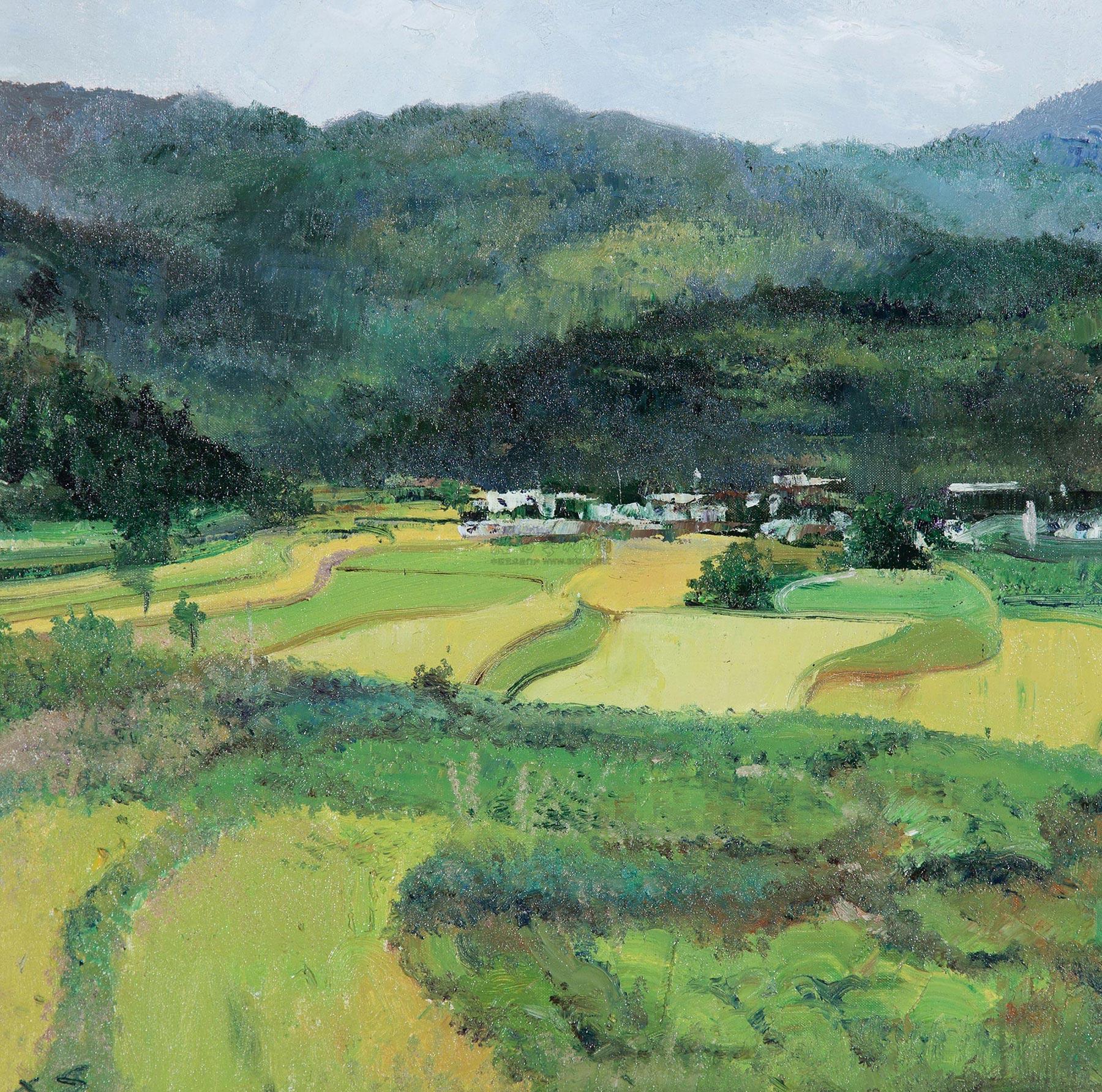 5023 2009年作 麦浪 布面 油画